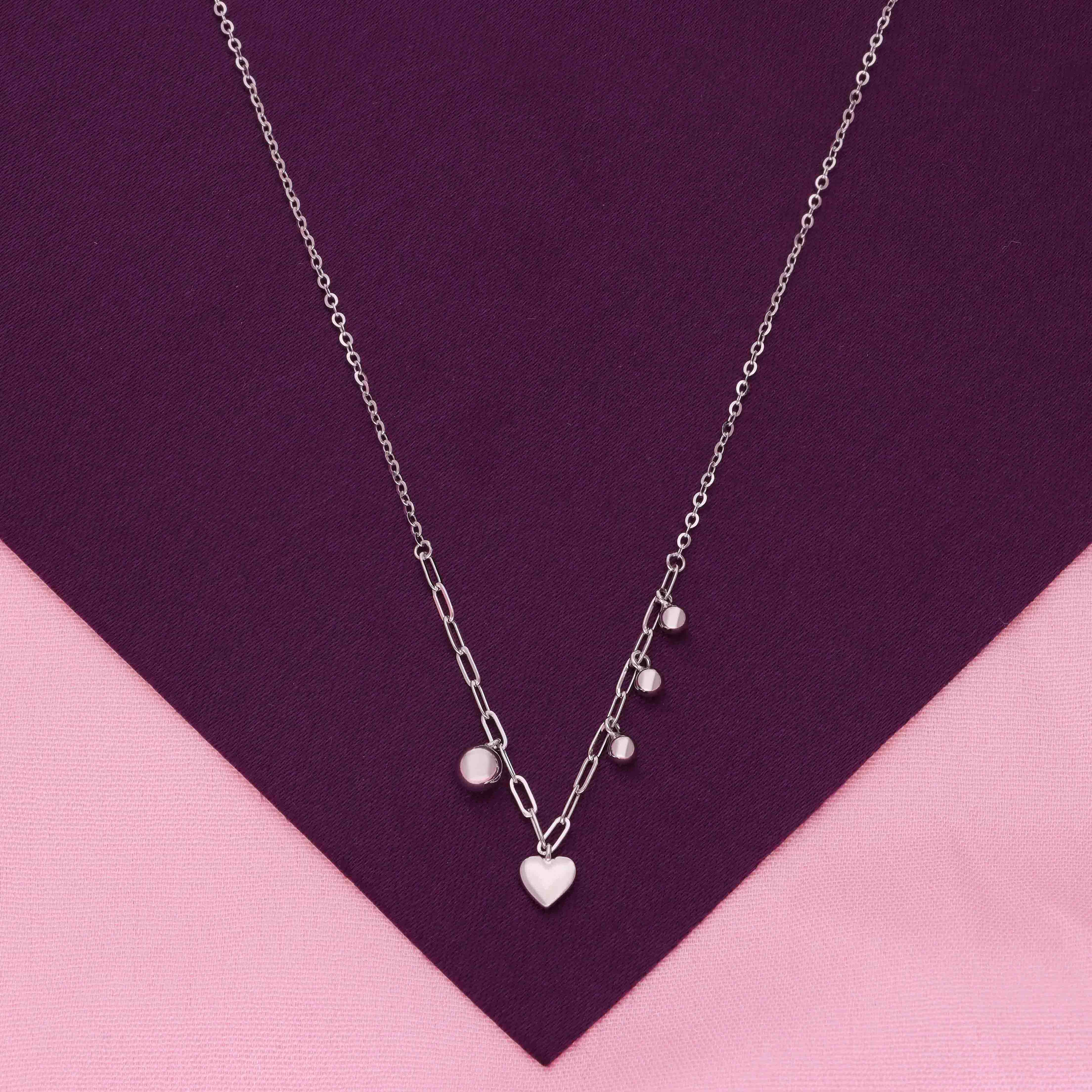 Sterling Silver Heart Necklace - Image 8