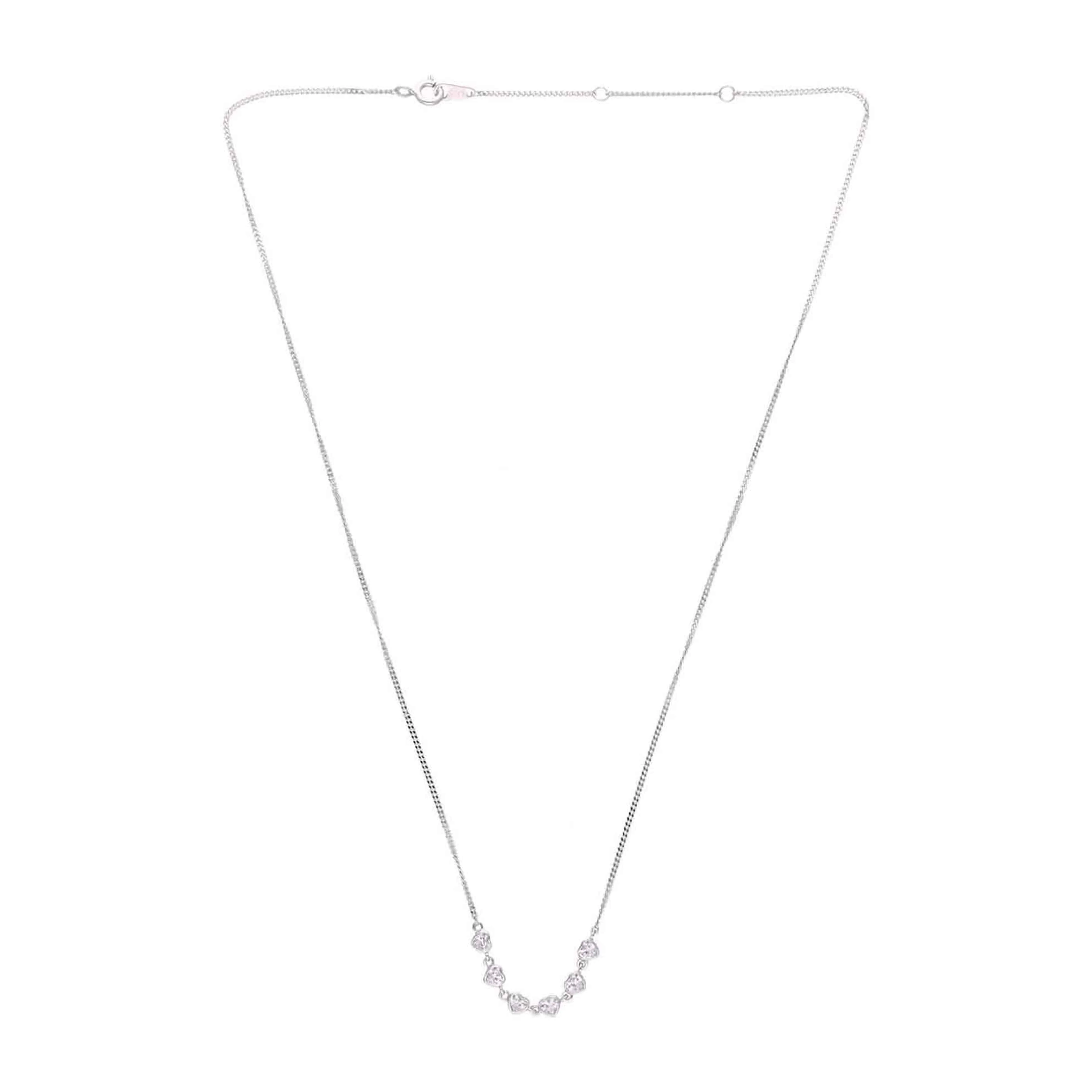 Sterling String Of Hearts Necklace - Image 5