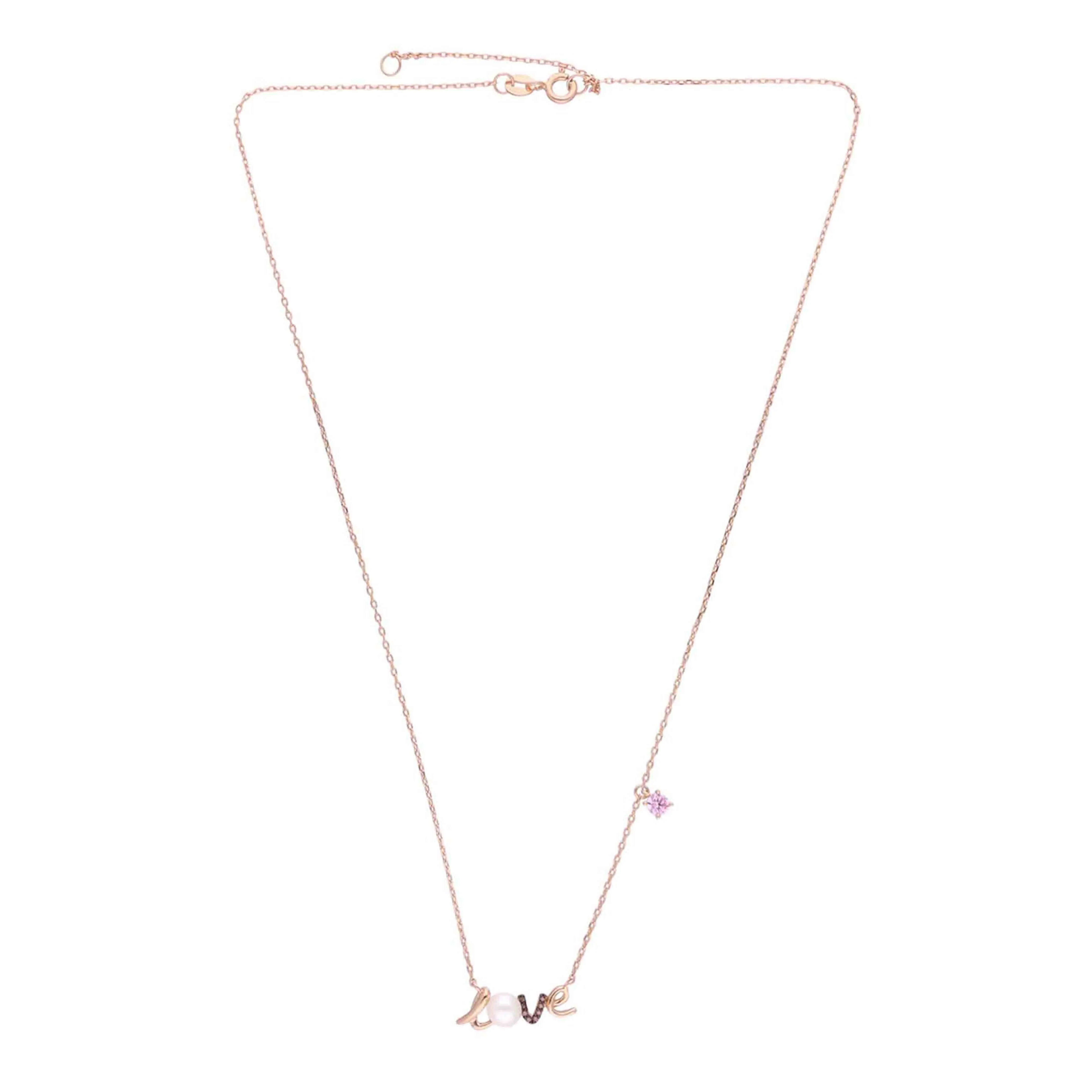 Sterling White Love Pearl Necklace - Image 3