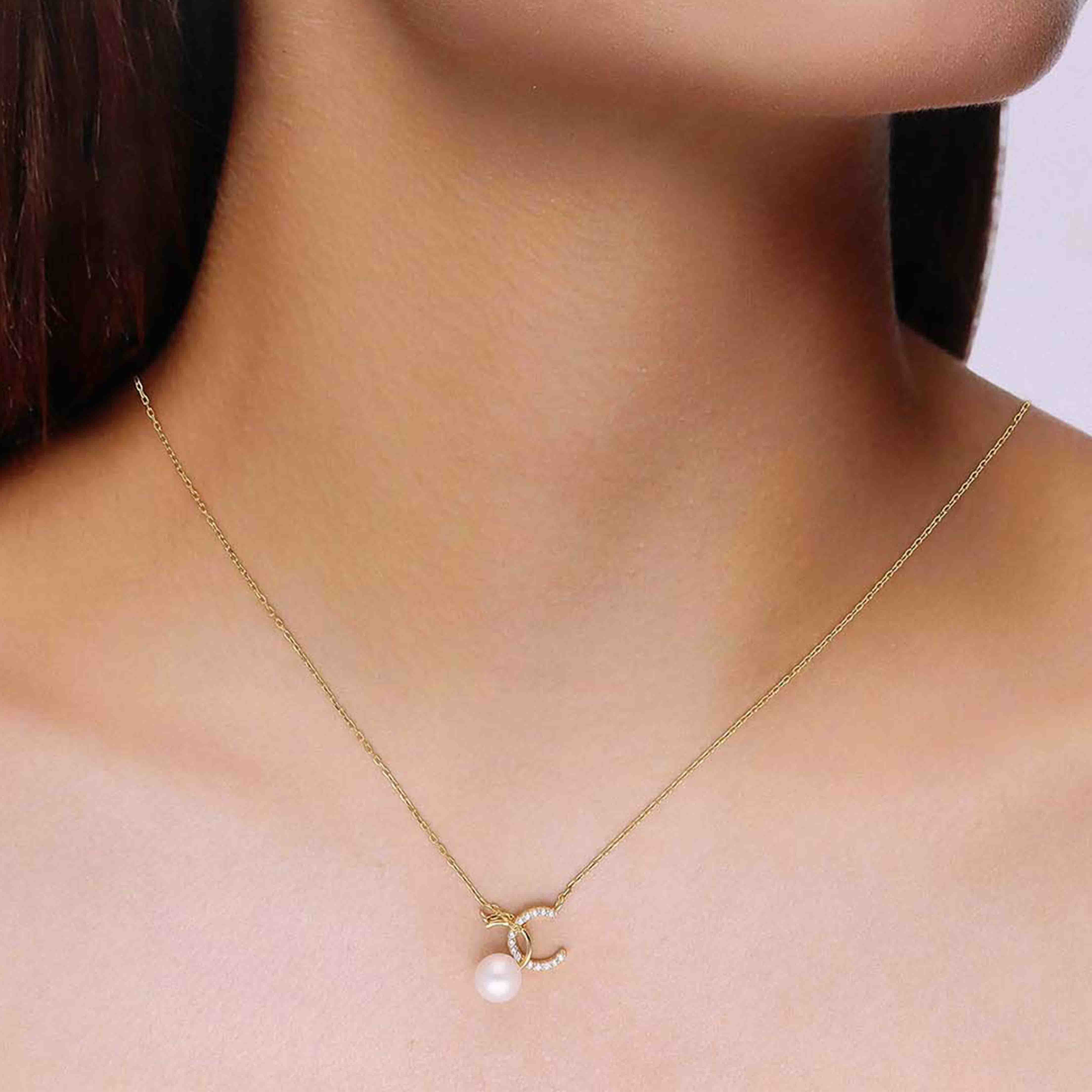 Sterling White Chic Pearl Necklace - Image 2