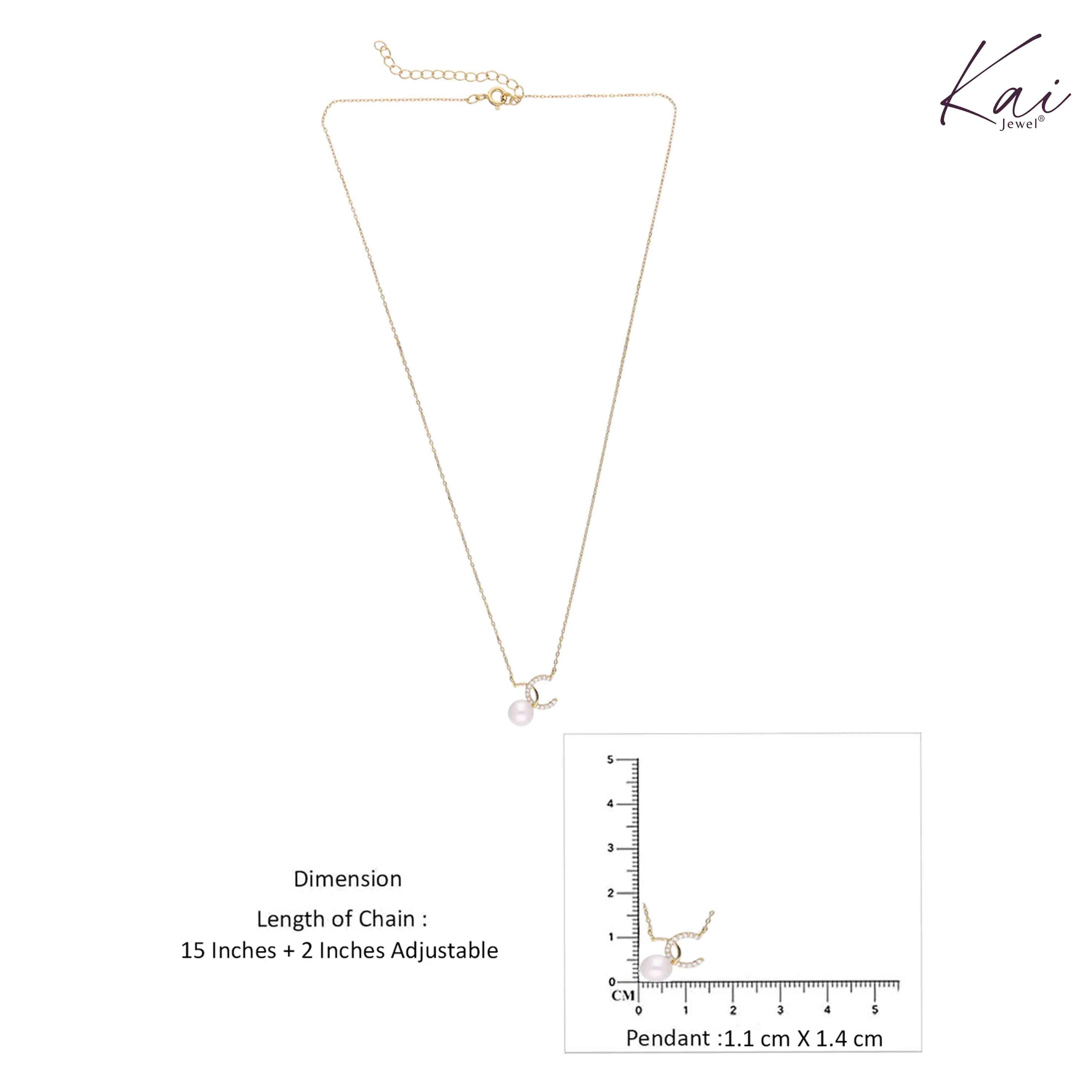 Sterling White Chic Pearl Necklace - Image 4