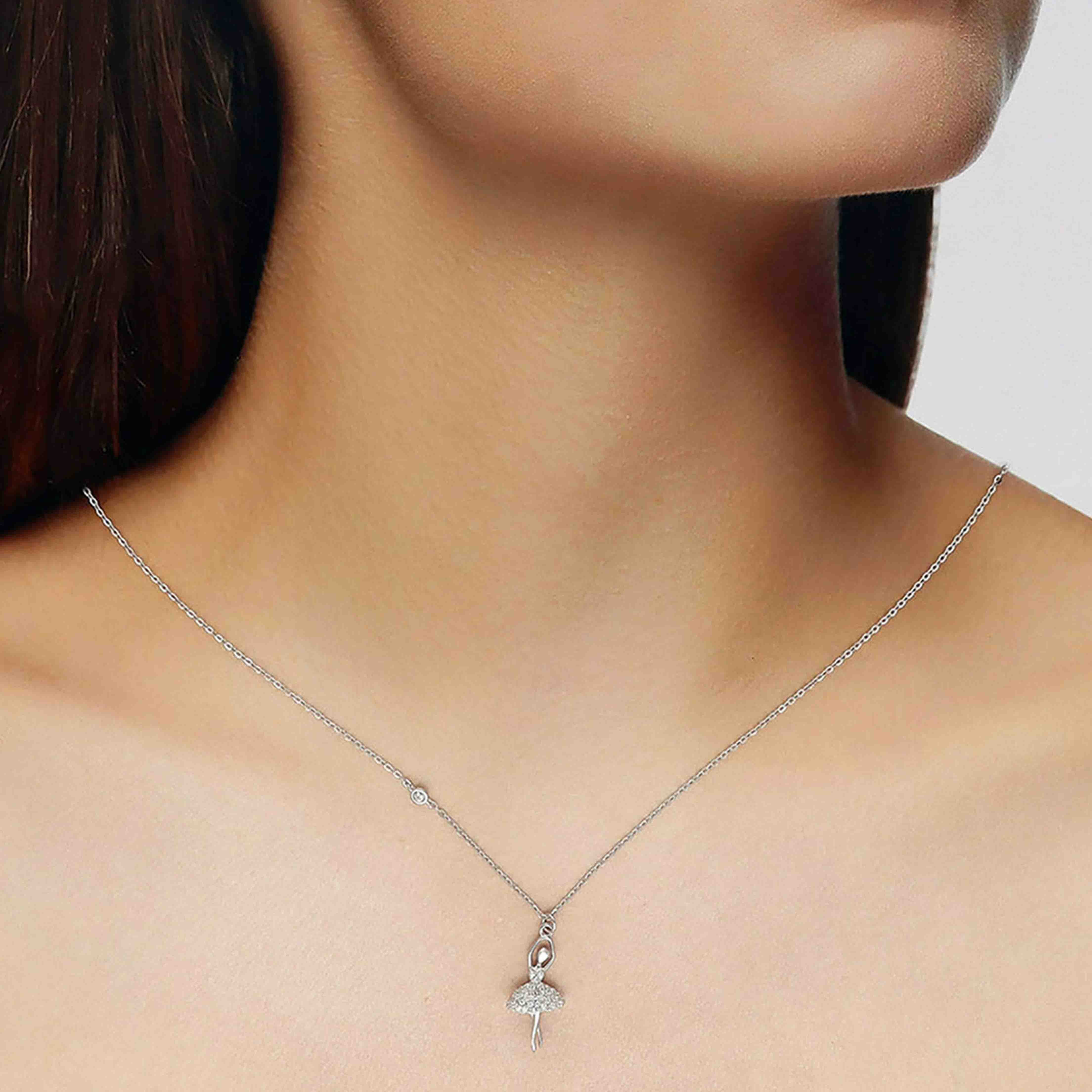 Sterling Silver Ballerina Necklace - Image 2