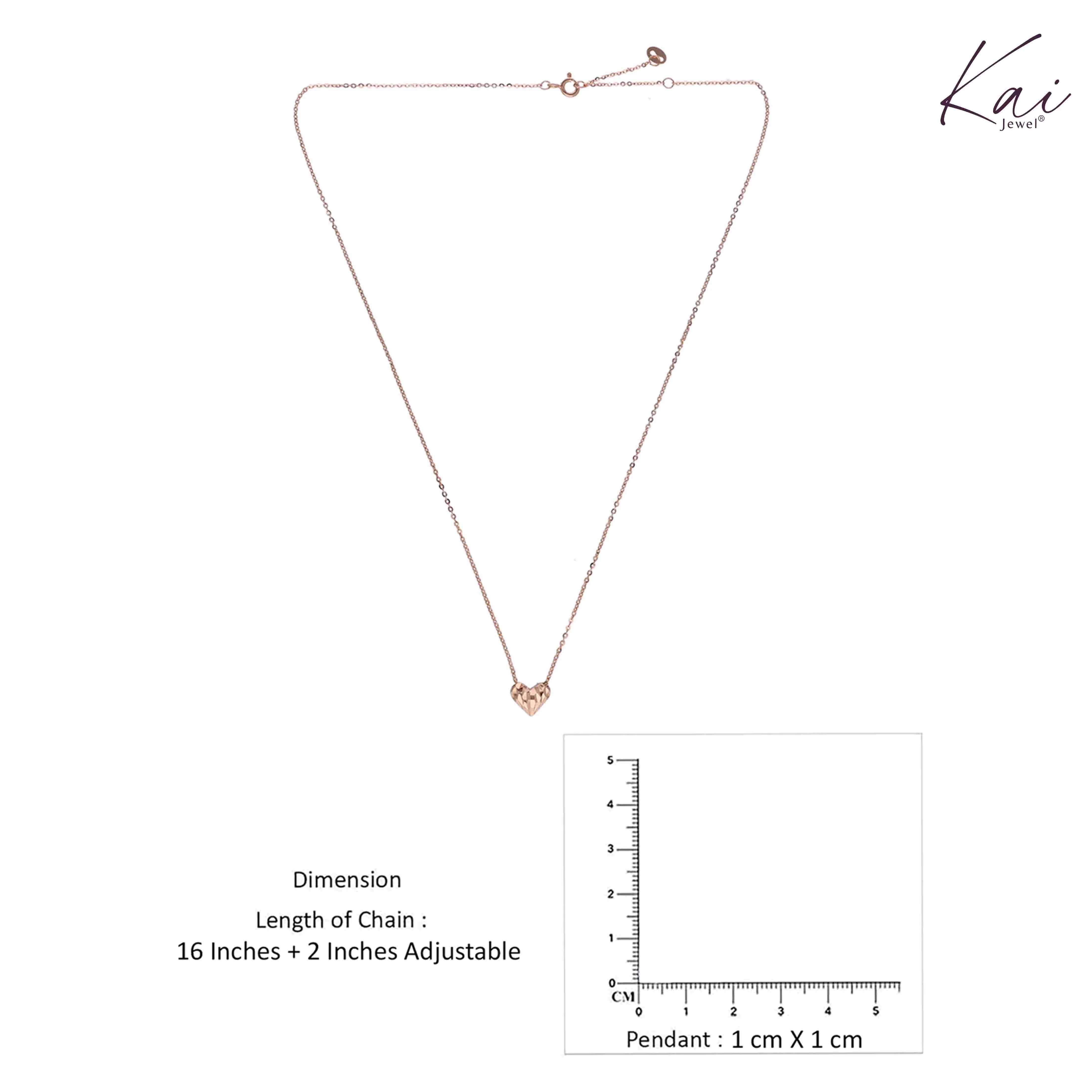 Sterling Silver Minimalistic Heart Necklace - Image 6