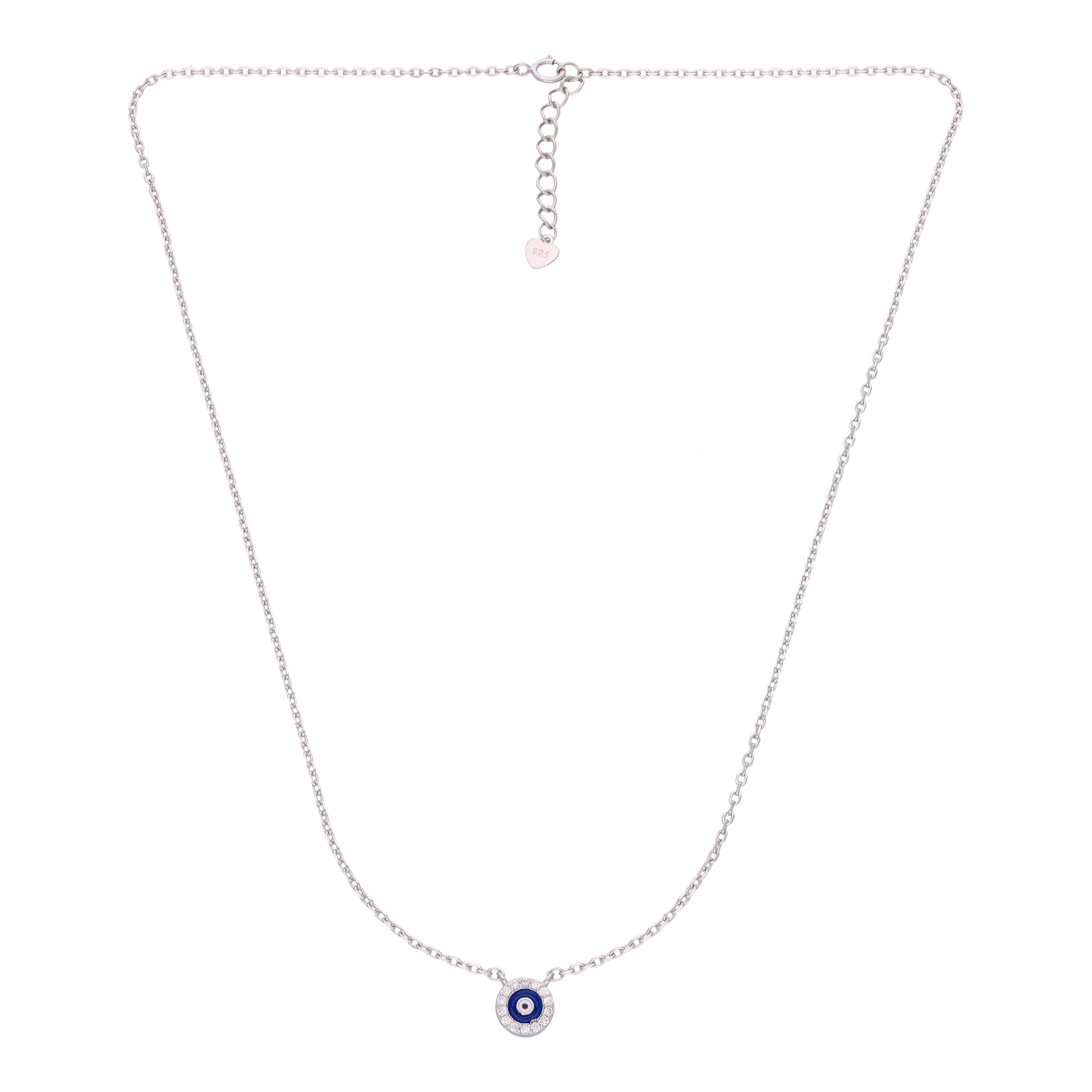 Sterling Silver Evil Eye Necklace - Image 3