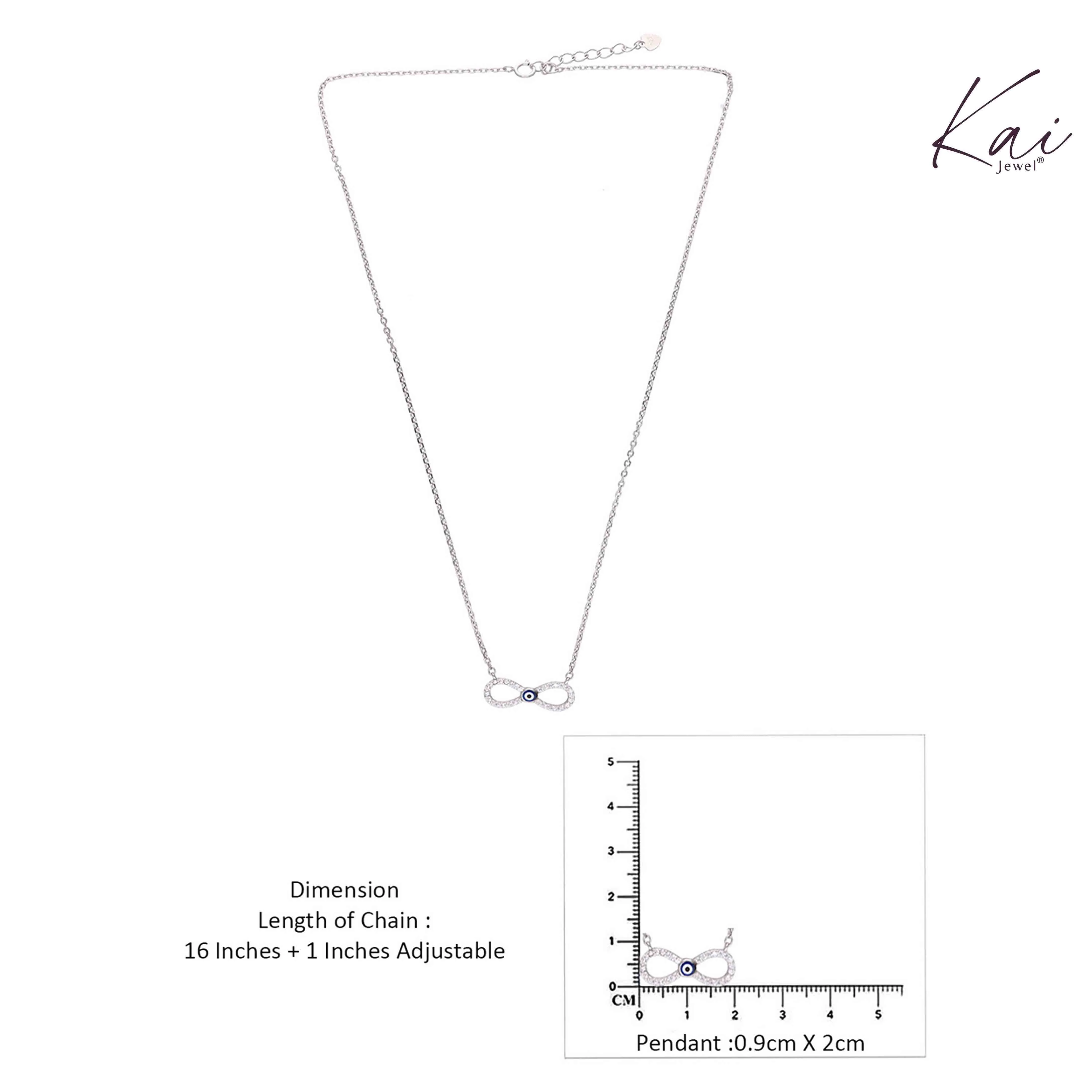 Minimalistic Evil Eye Infinity Necklace - Image 7