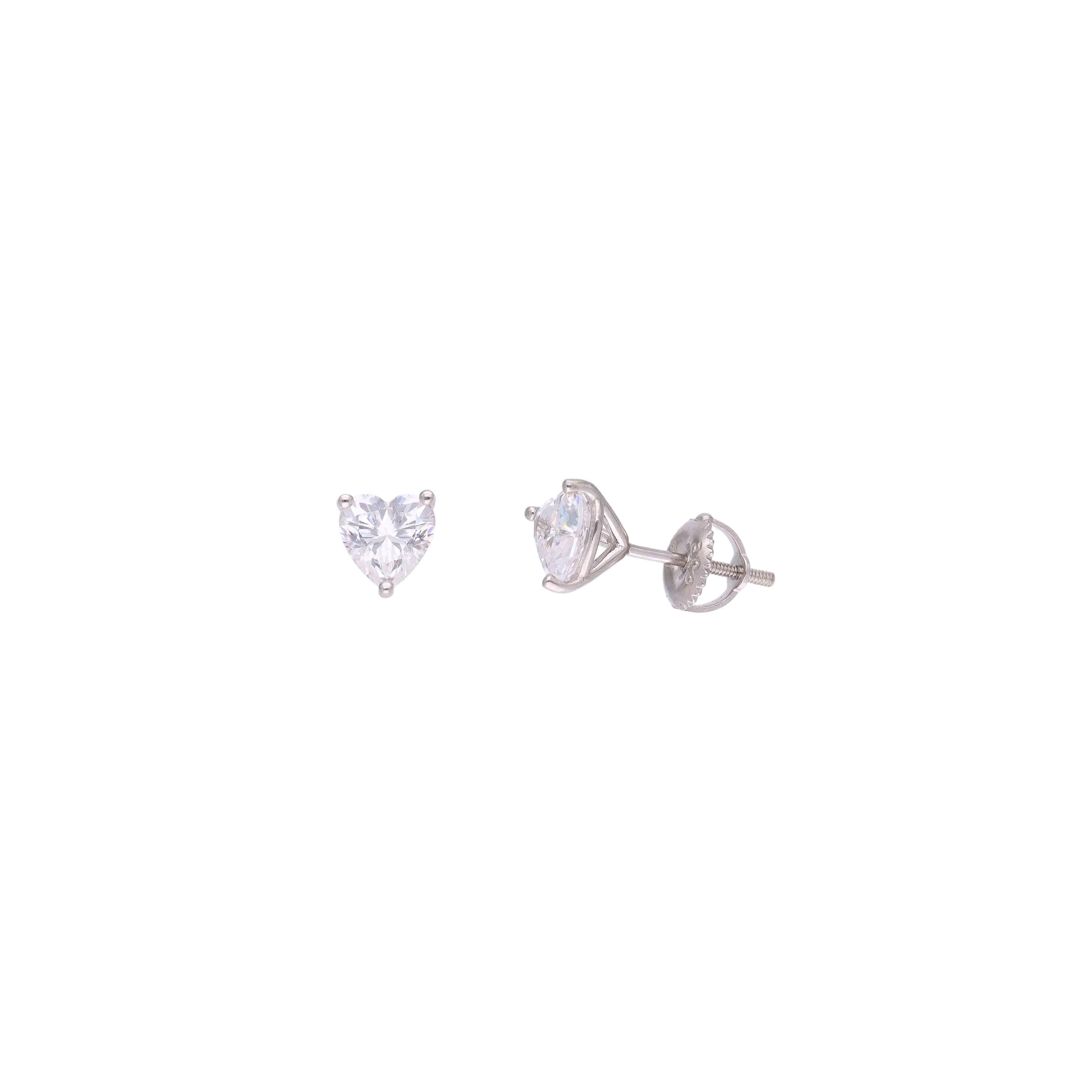 Heart Cut Crystal Necklace & Stud Earring Set - Image 8