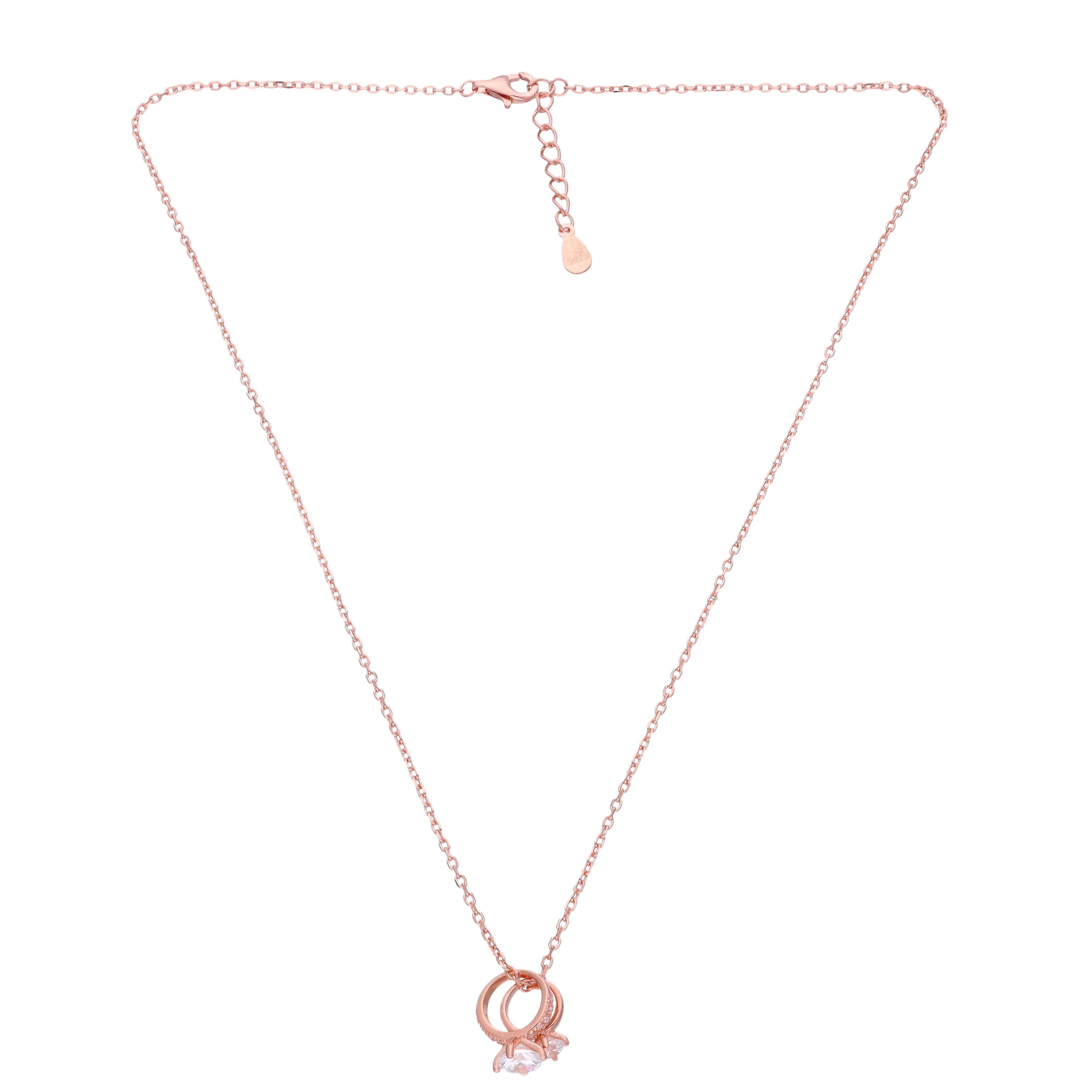 Eternal Love Double Ring Necklace - Image 5