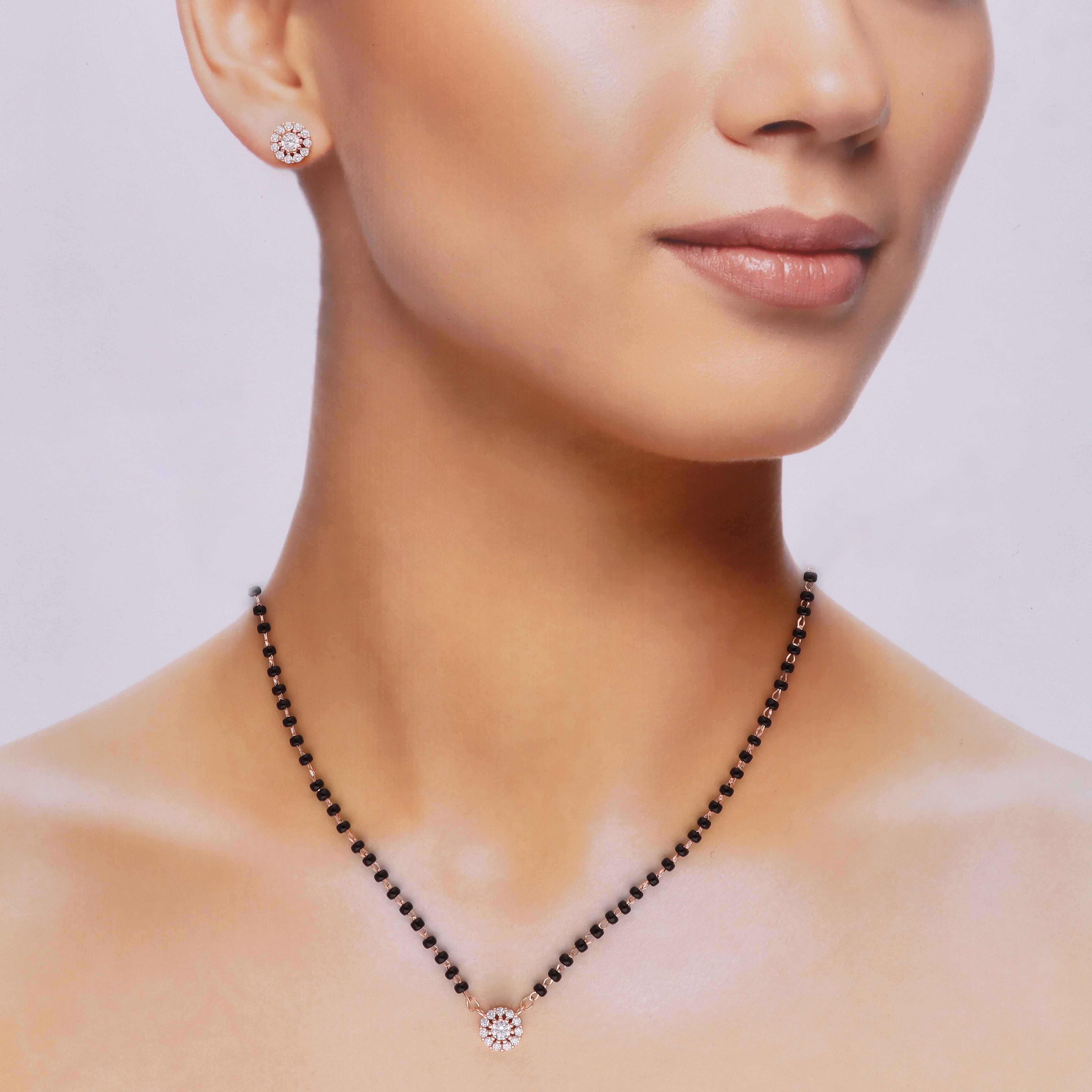 Classic Solitaire Silver Mangalsutra - Image 4