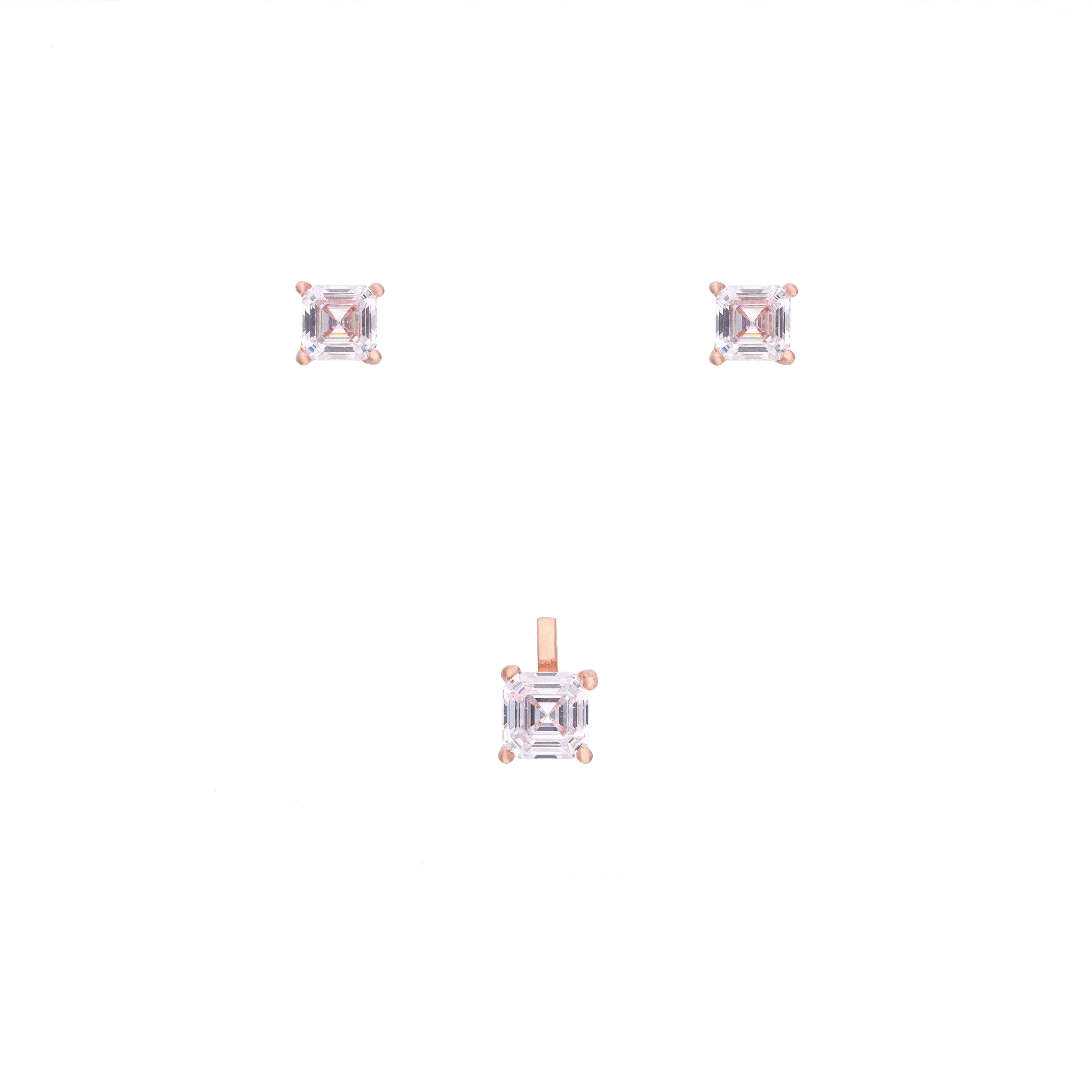 Minimal Princess Cute Pendant & Earring Set - Image 4