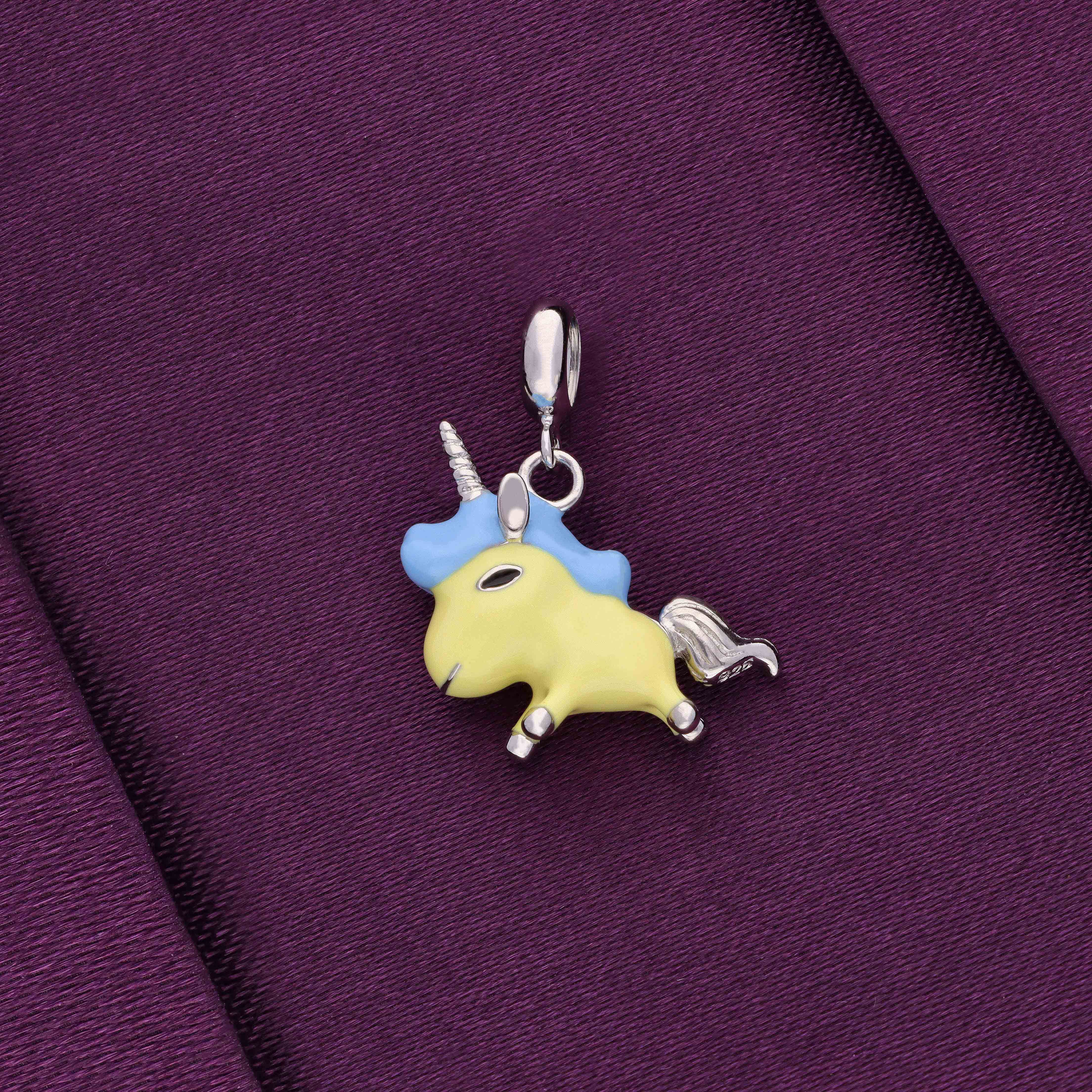 STERLING UNICORN SILVER CHARM PENDANT - Image 2