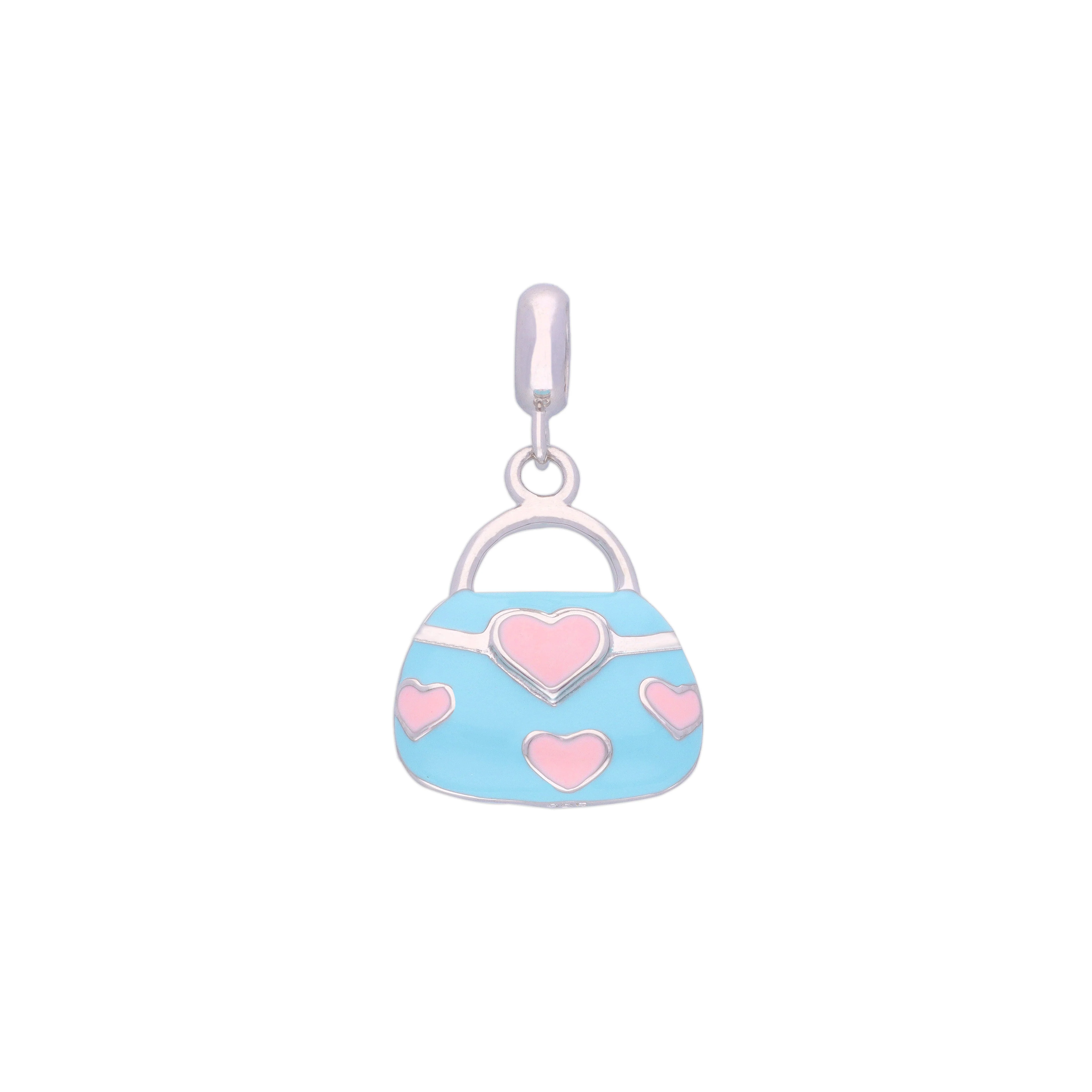 Sterling Handbag Blue Silver Charm Pendant - Image 2