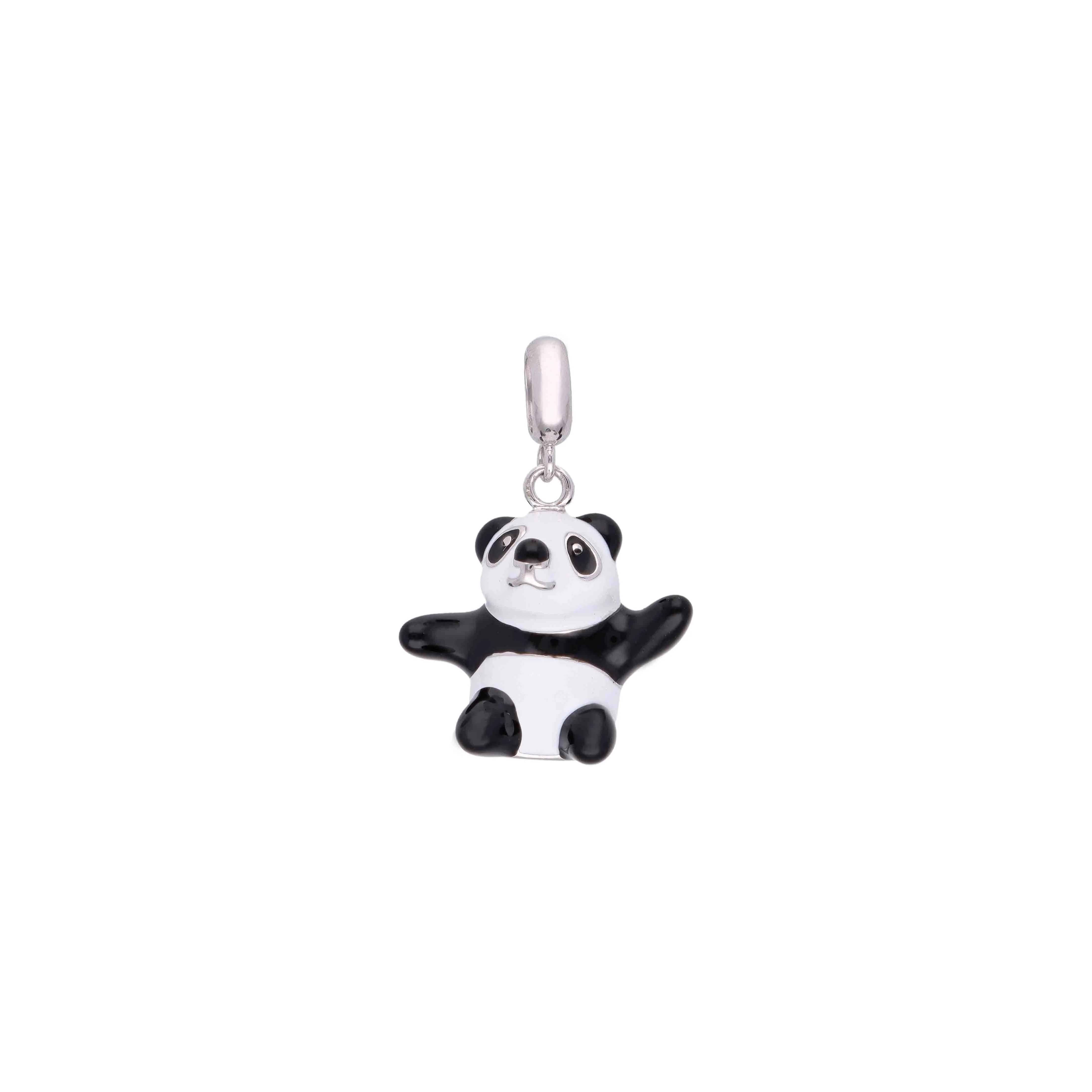 Sterling Panda Silver Charm Pendant - Image 2
