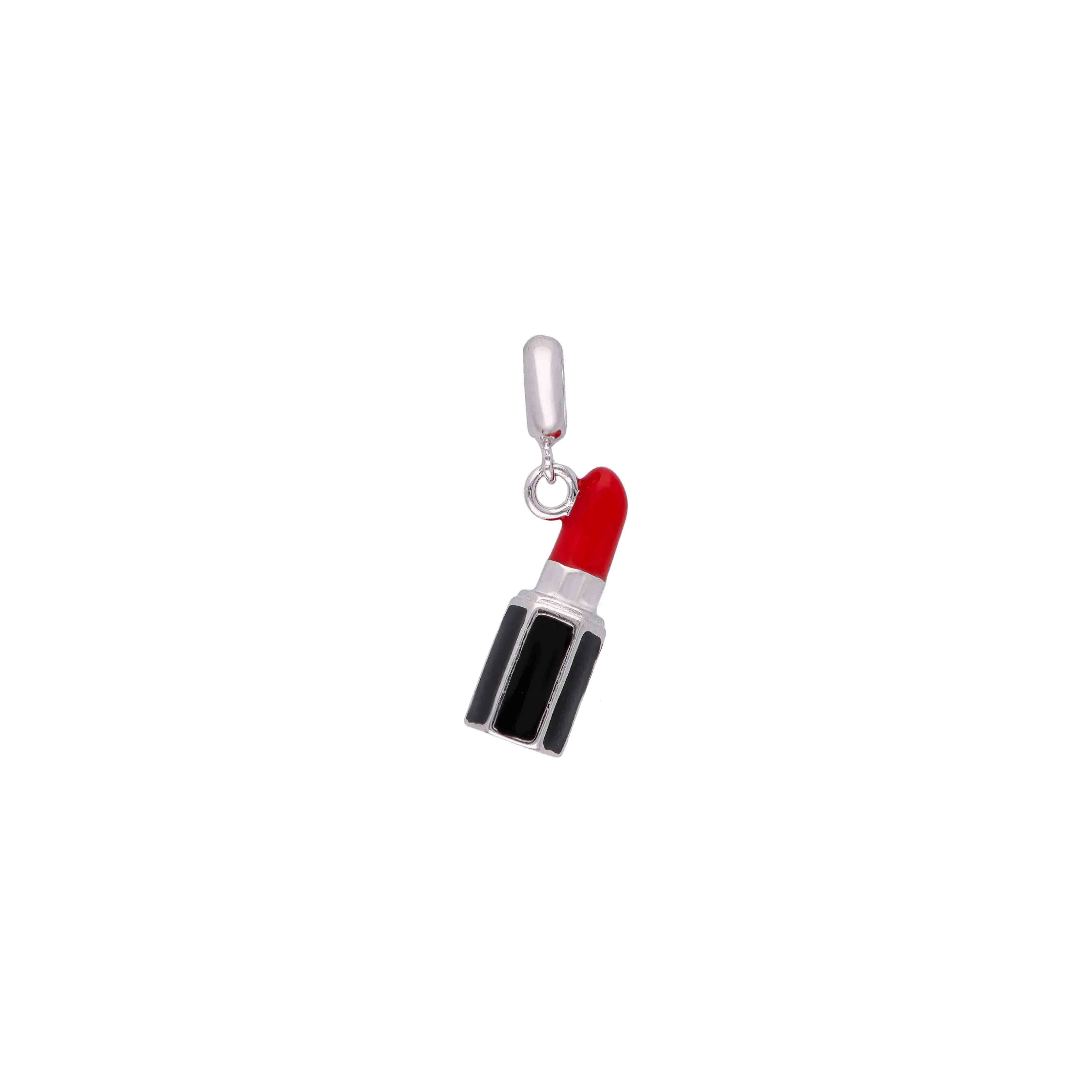 Sterling Lipstick Silver Charm Pendant - Image 2
