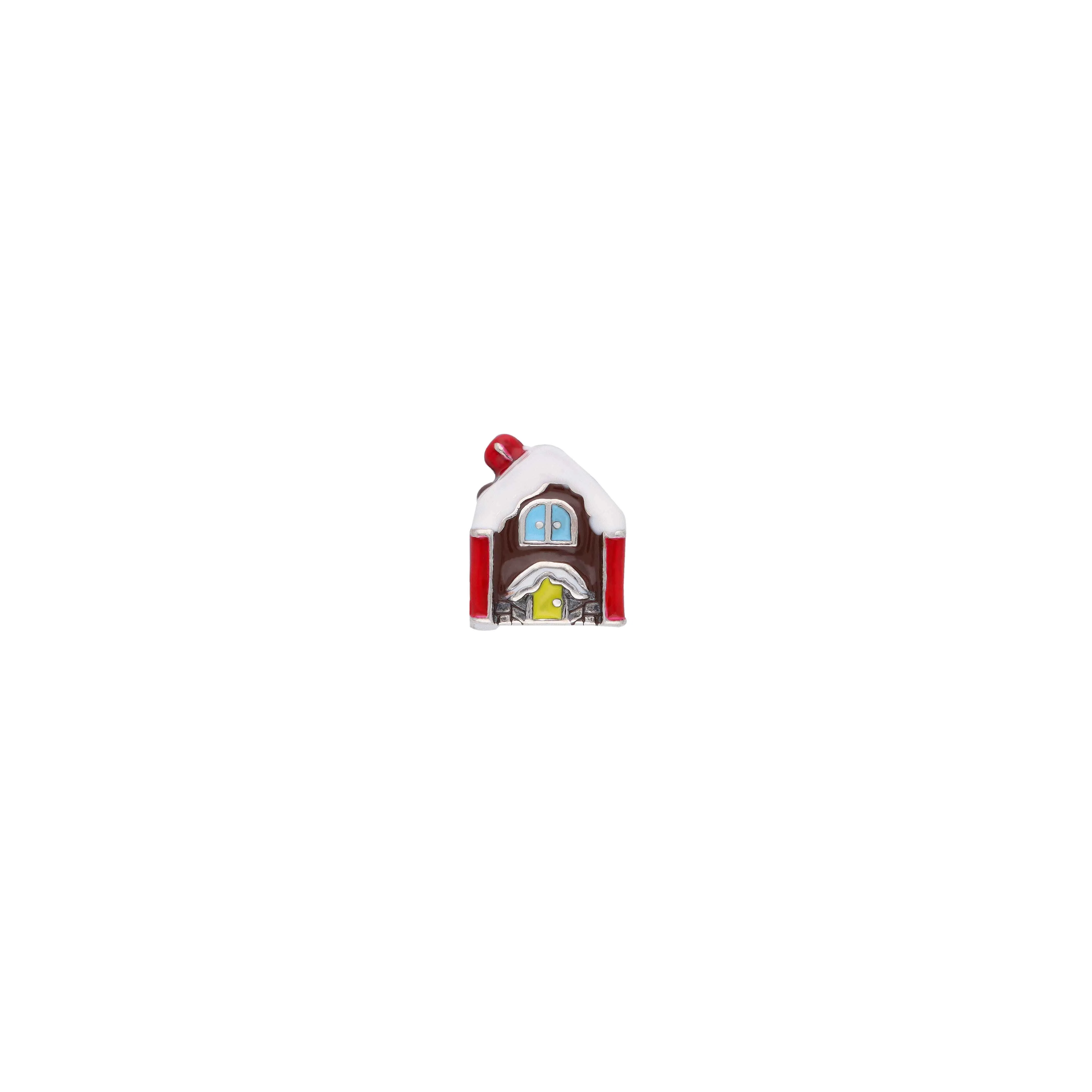 Minimalistic House Silver Pendant - Image 2