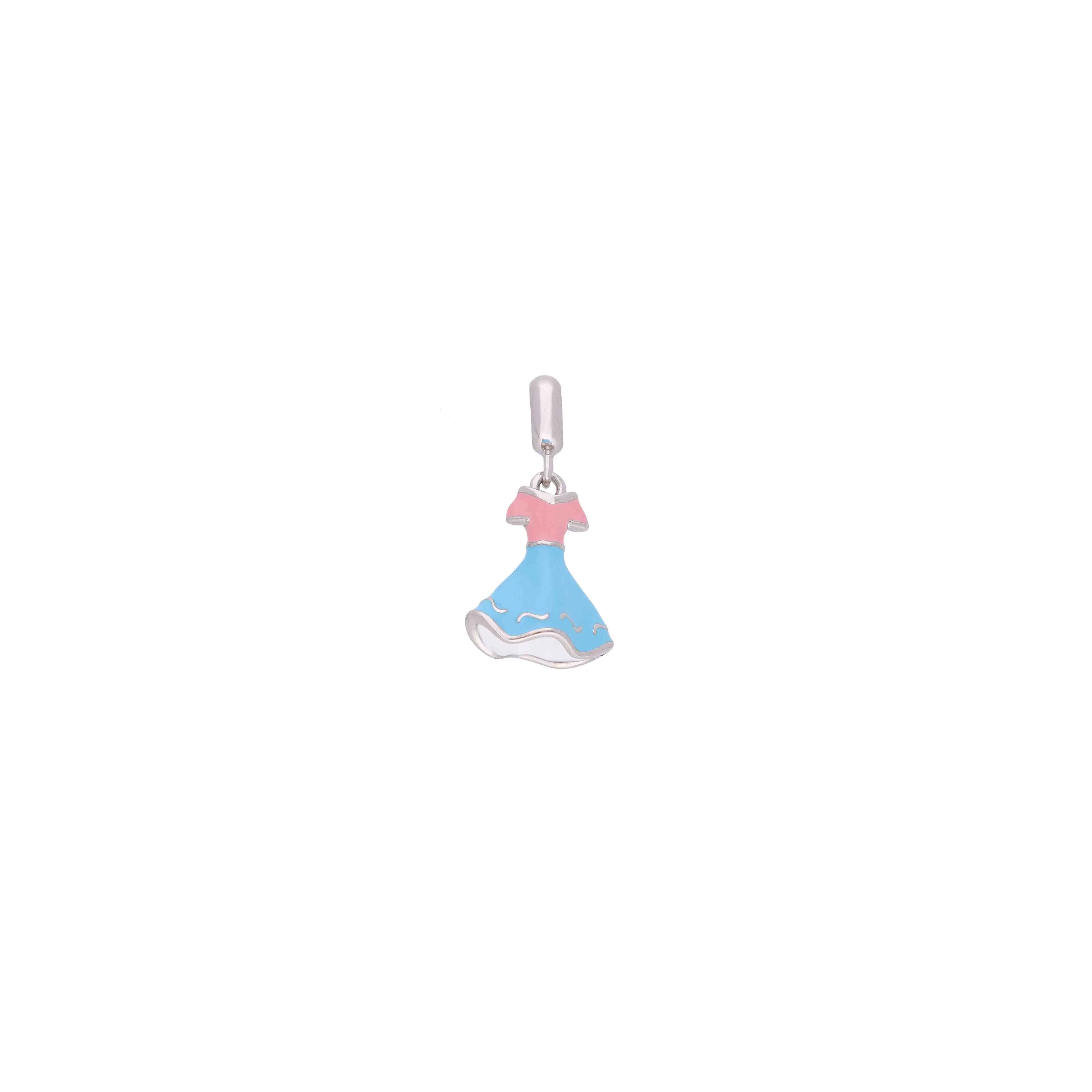 Sterling Silver Dress Pendant Charm - Image 2