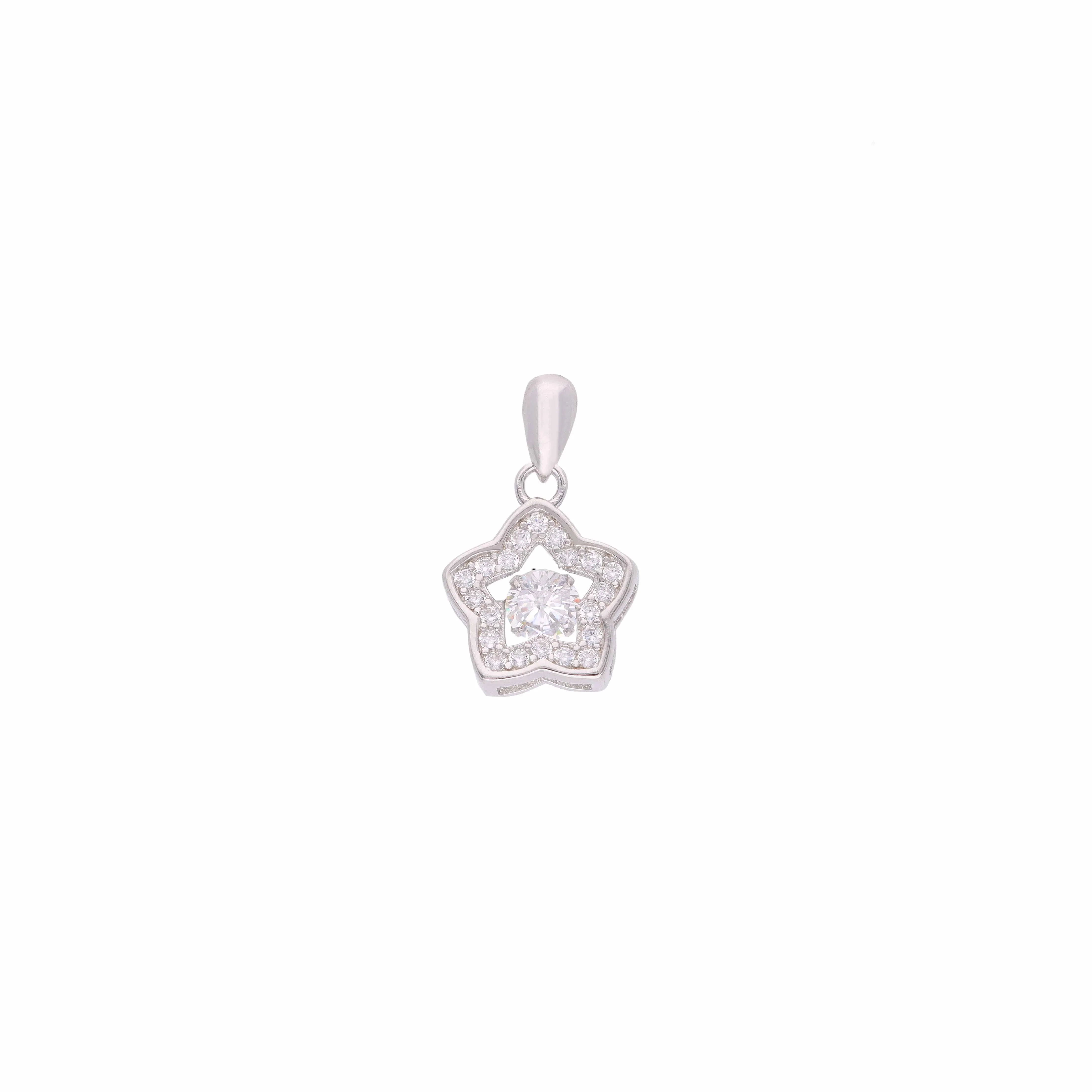 Sterling Silver Minimal Star Pendant - Image 2