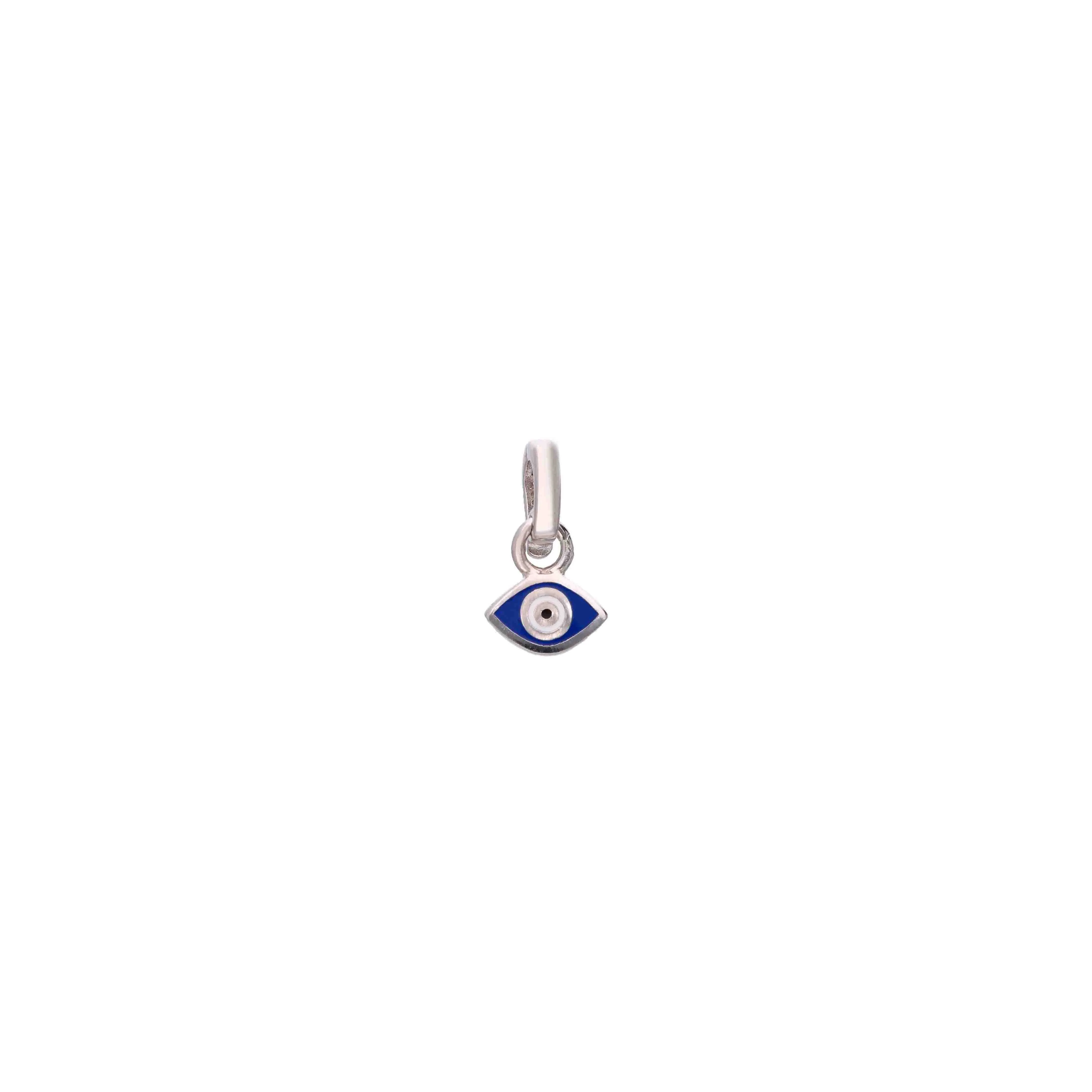 Sterling Silver Tiny Evil Eye Pendant - Image 3