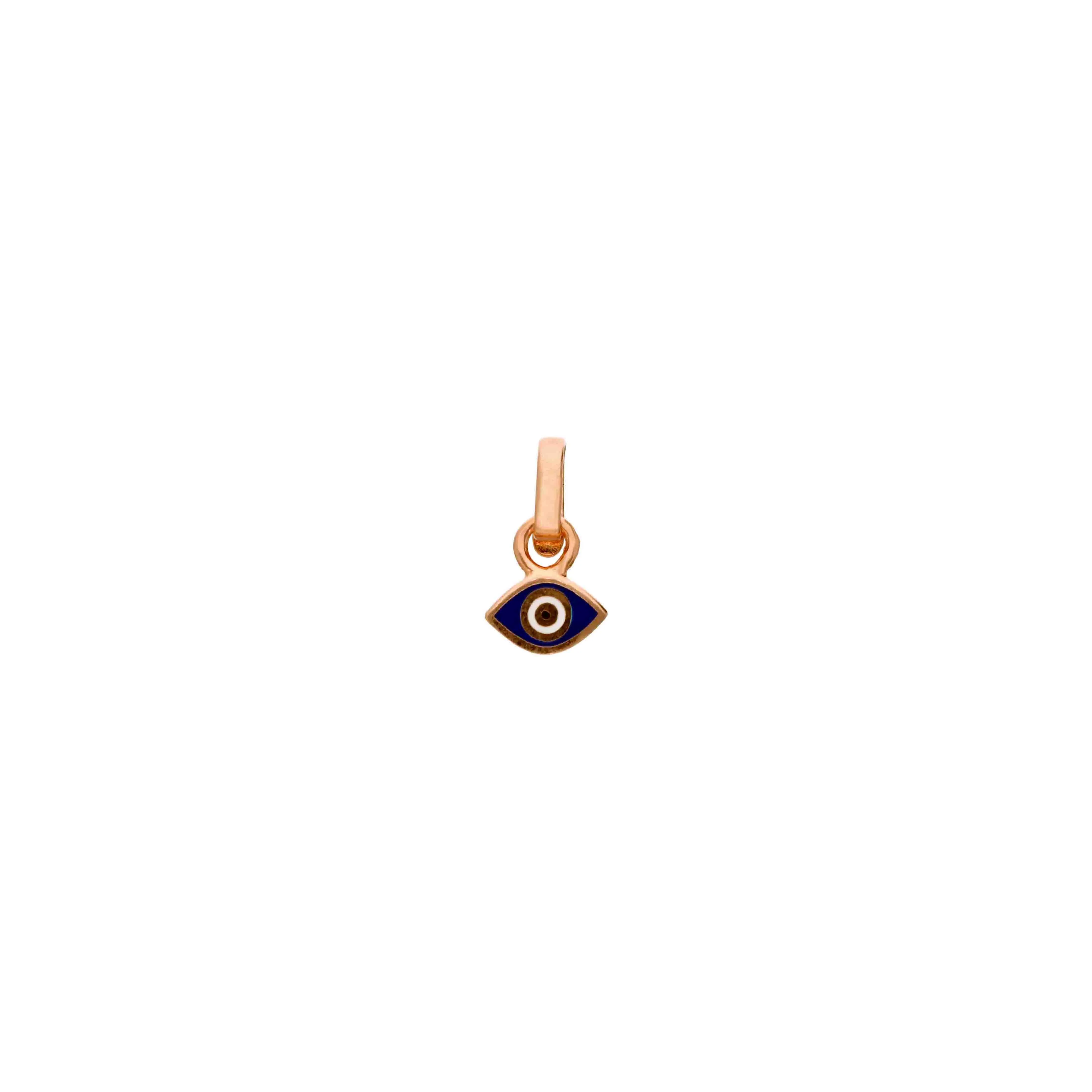 Sterling Silver Tiny Evil Eye Pendant - Image 4