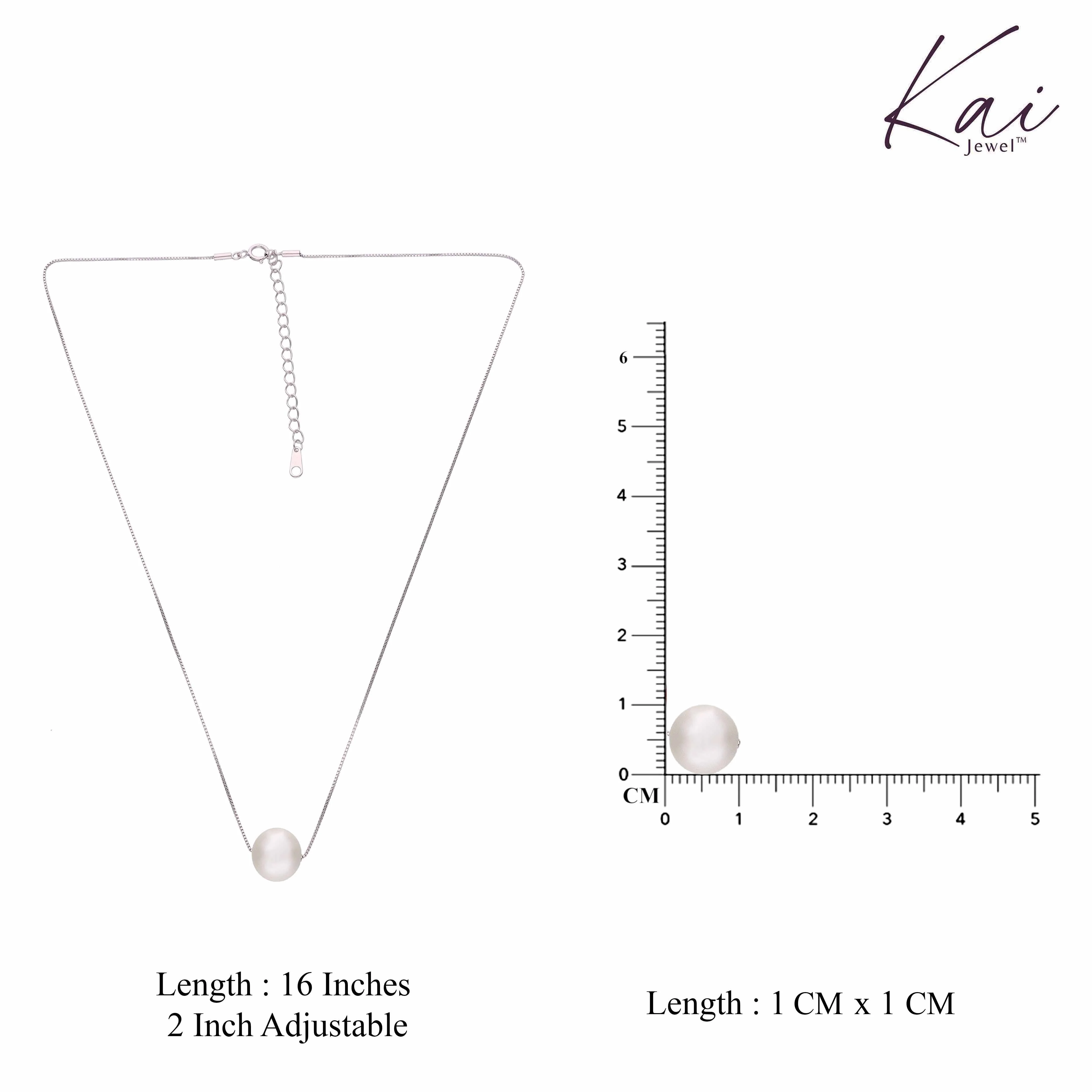Luminance Pearl Silver Necklace - Image 5