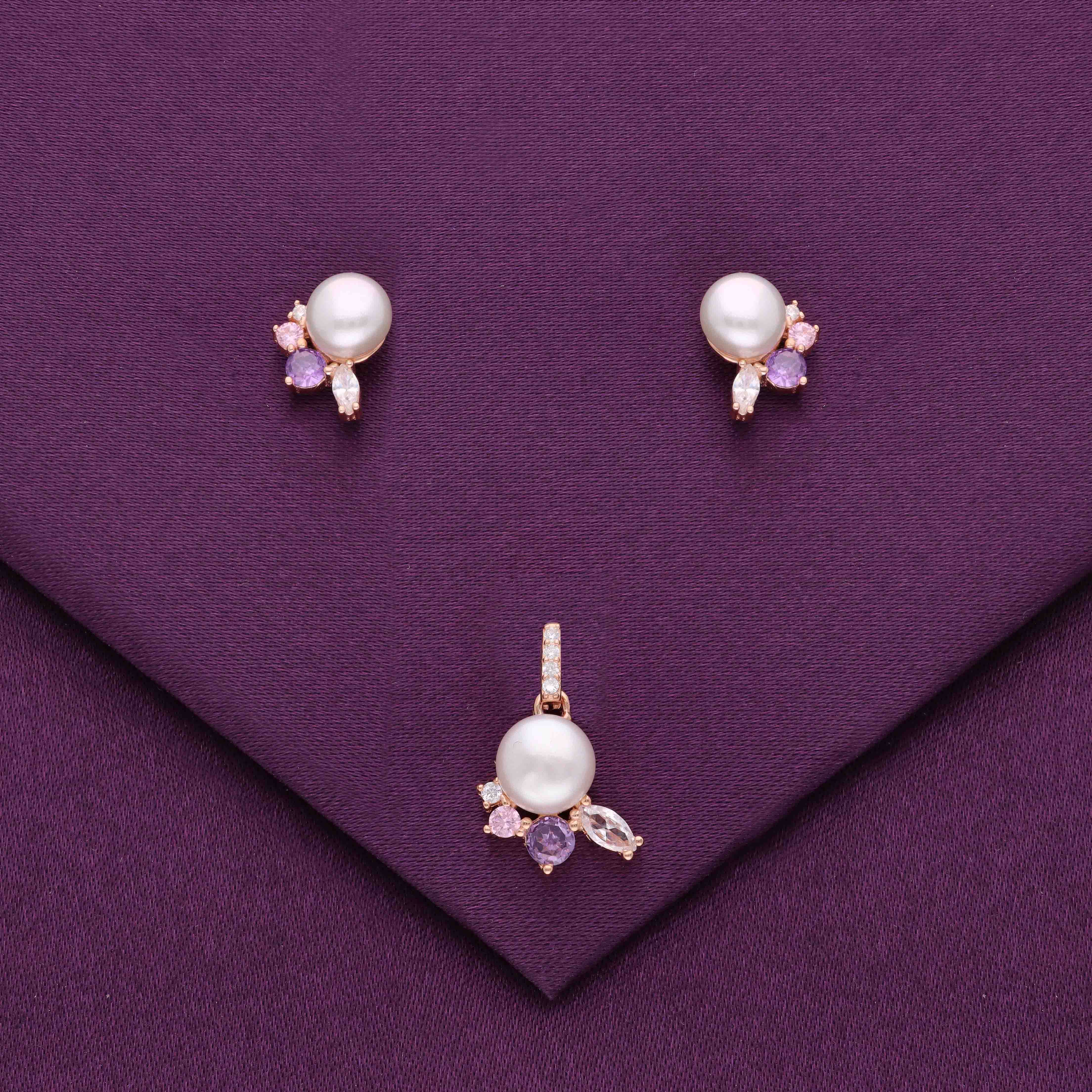 Sterling Pearl Radiance Pendant & Earring Set - Image 2