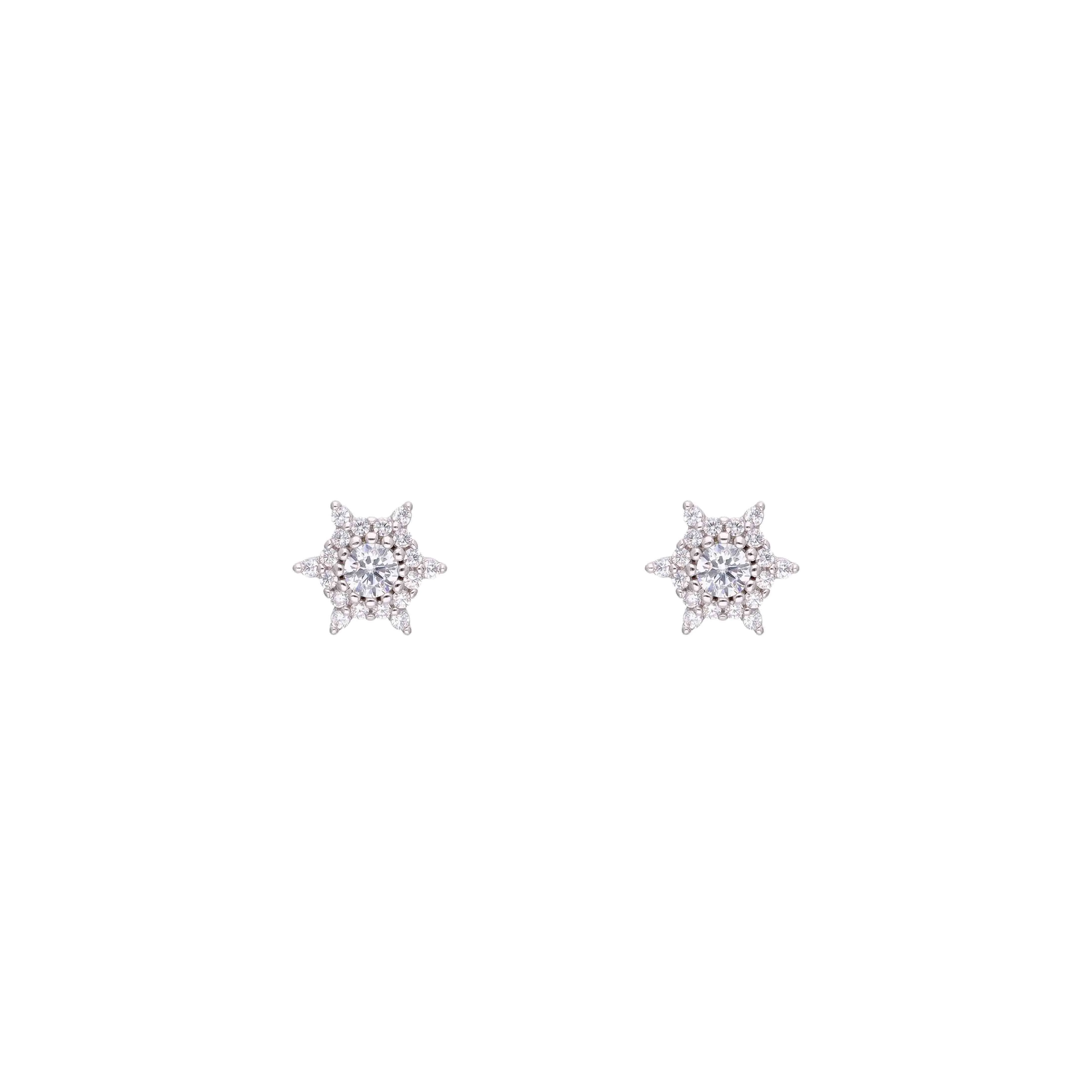 Sterling Silver Snowflake Pendant & Earrings Set - Image 3