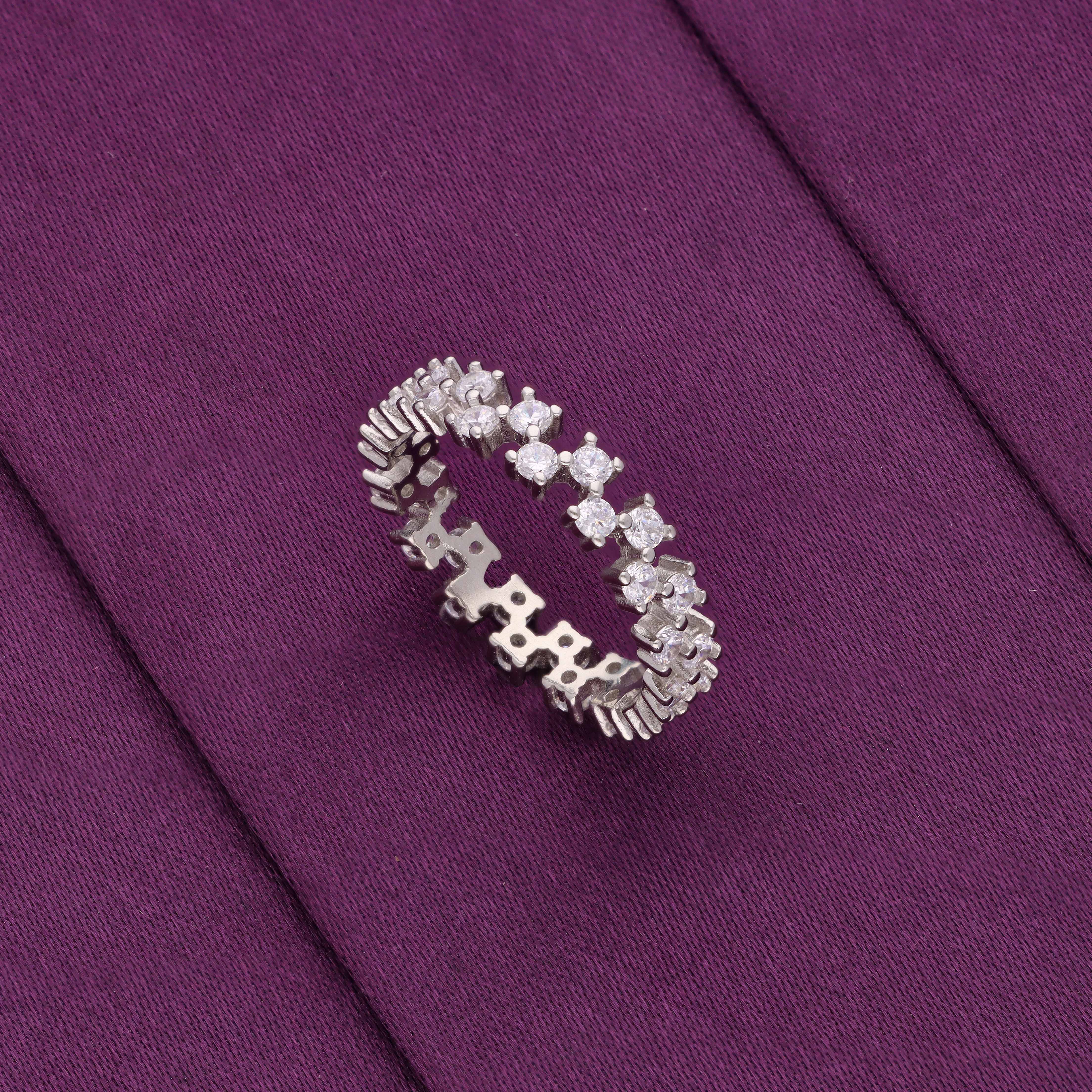 Luminous Eternity Sterling Silver Band - Image 3