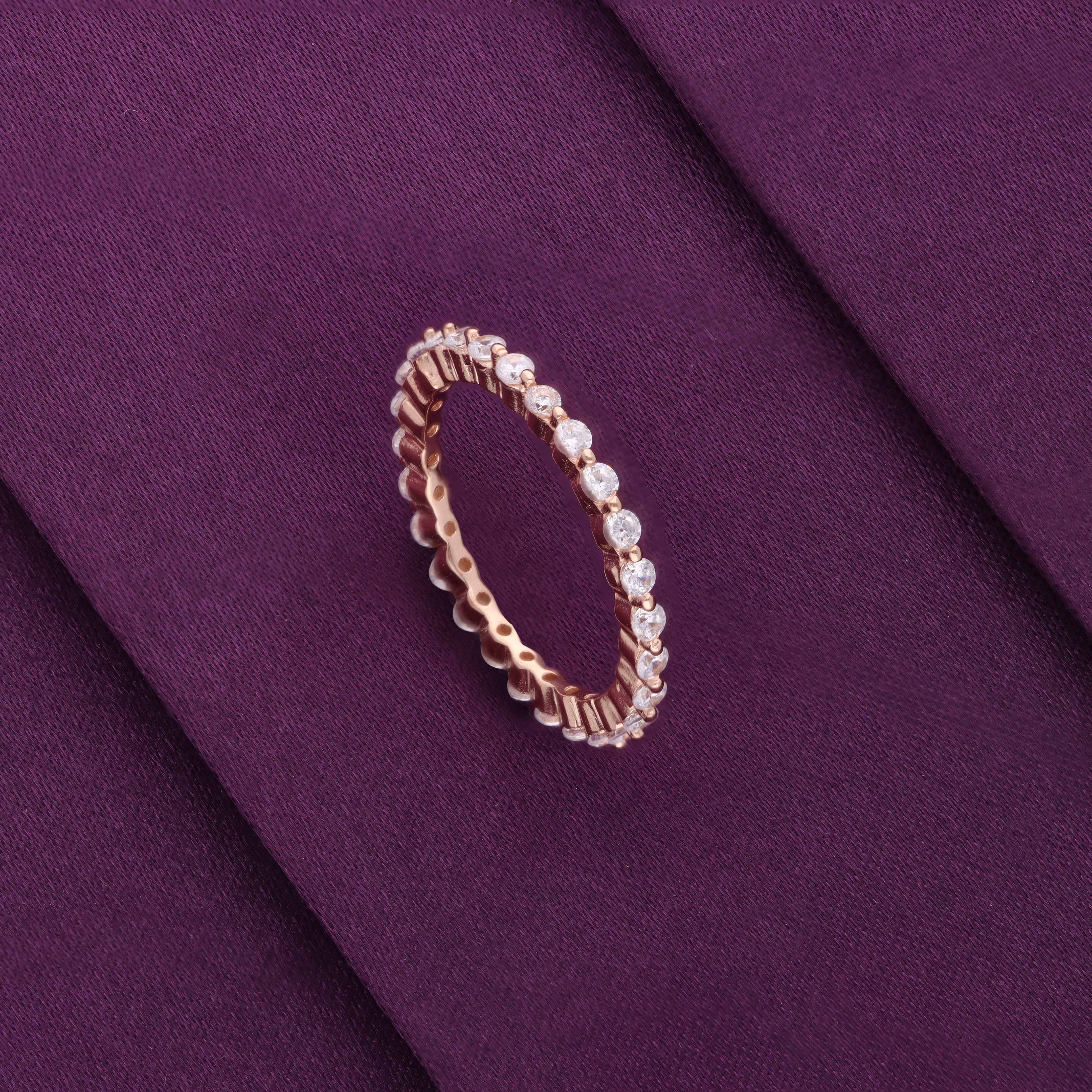 Elegant Sterling Silver Eternity Band - Image 4
