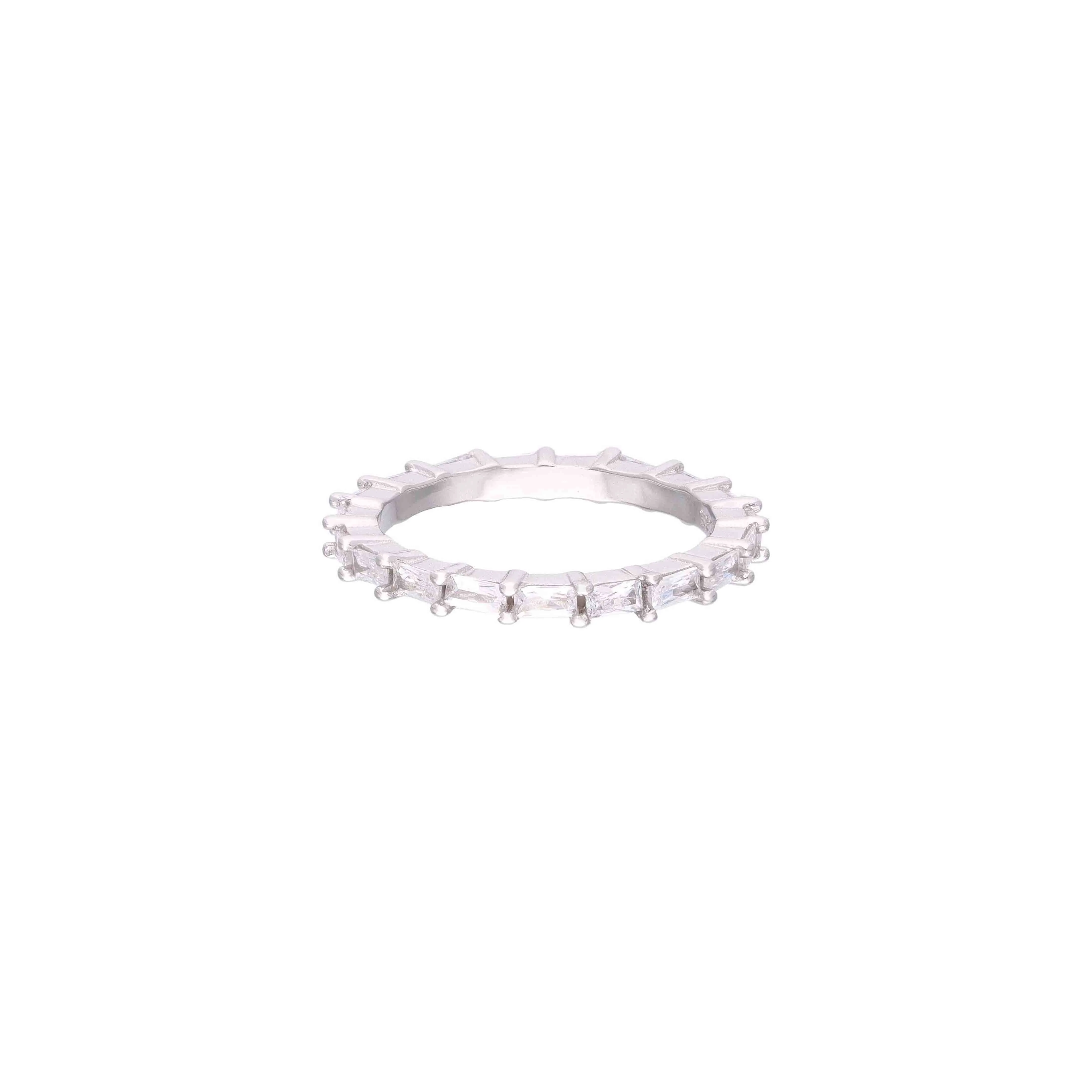 Sterling Silver Baguette Eternity Ring - Image 3
