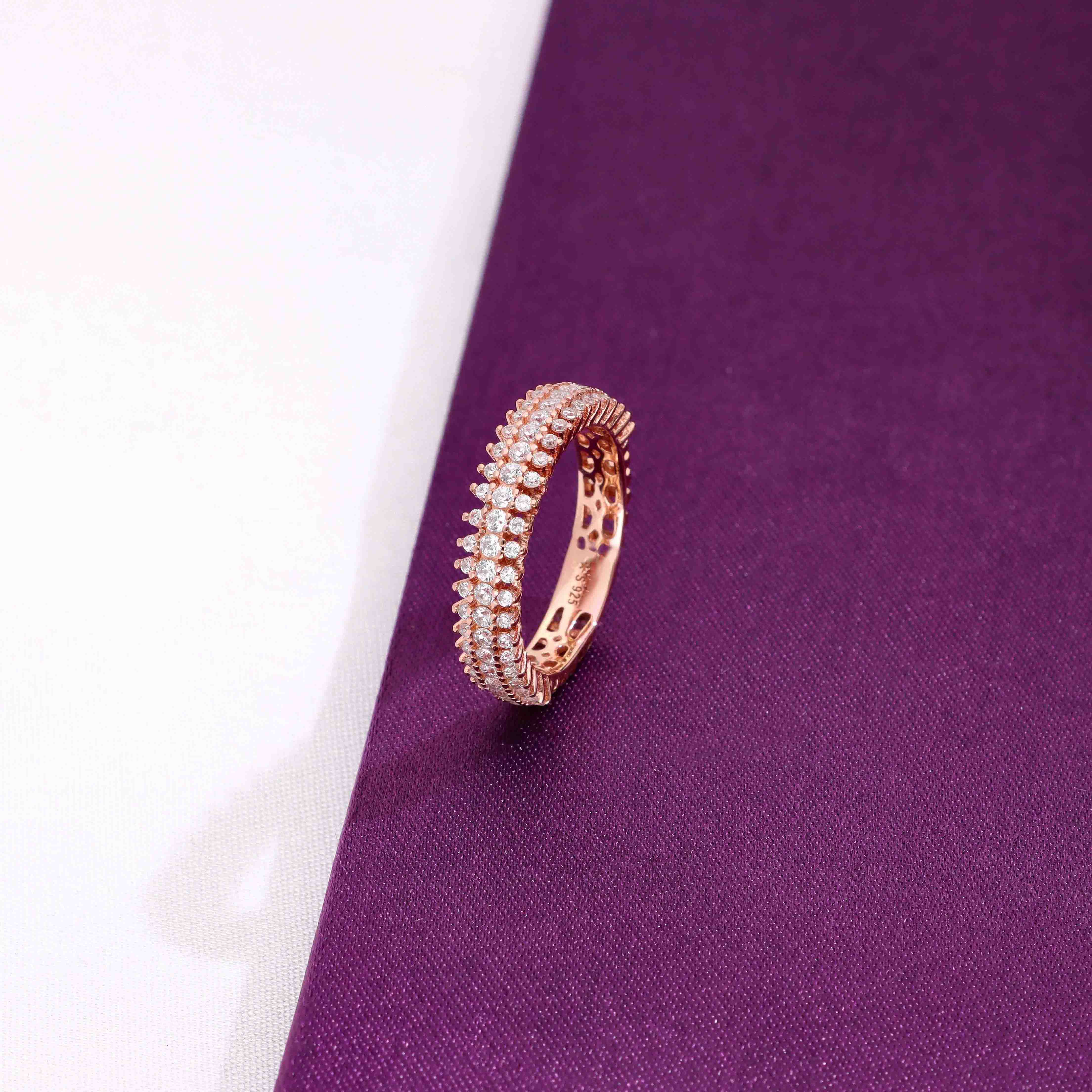 A Classic Love Affair Silver Band Silver Ring - Image 2