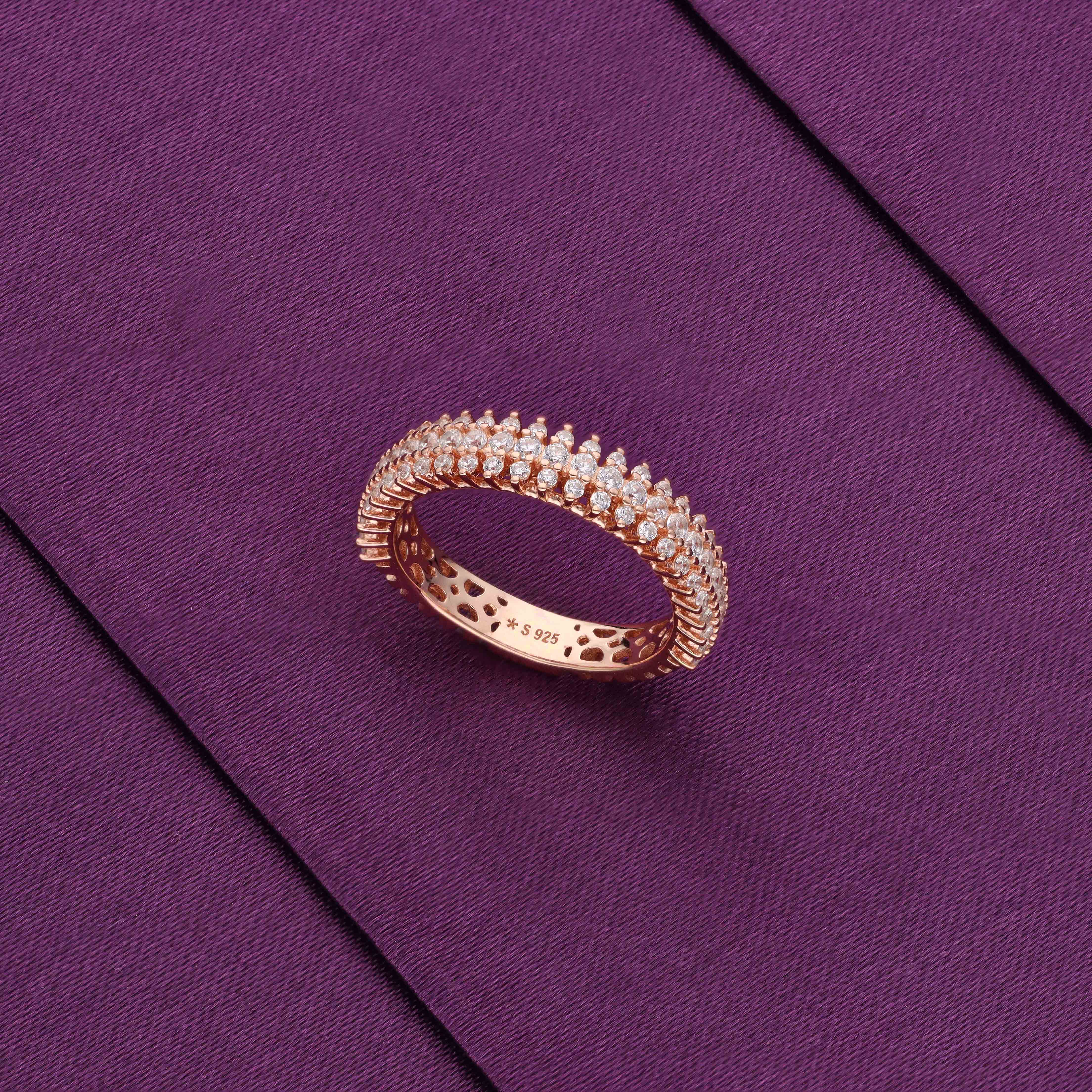 A Classic Love Affair Silver Band Silver Ring - Image 6