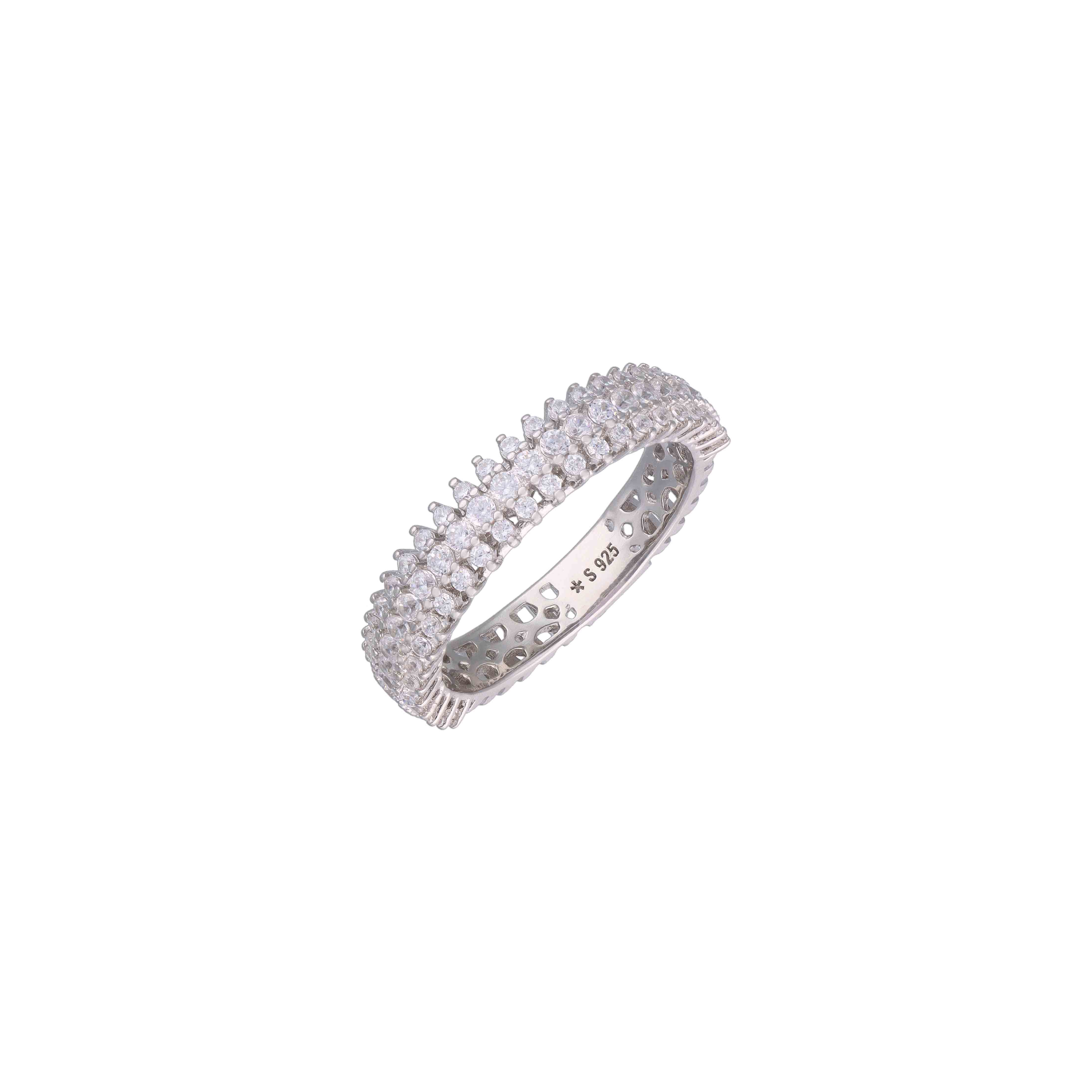 A Classic Love Affair Silver Band Silver Ring - Image 7