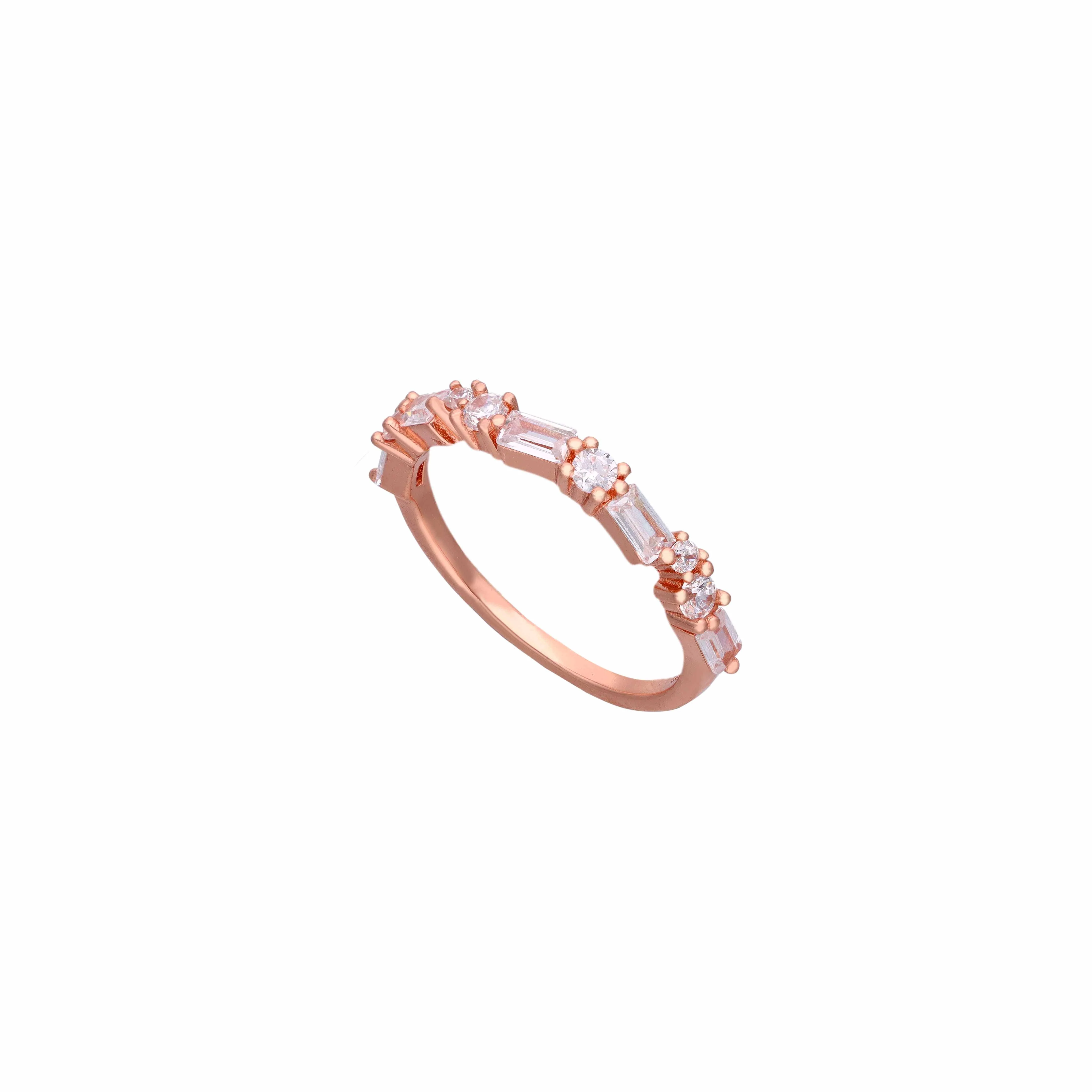Astute Enamorment Zircon Studded Silver Ring - Image 6