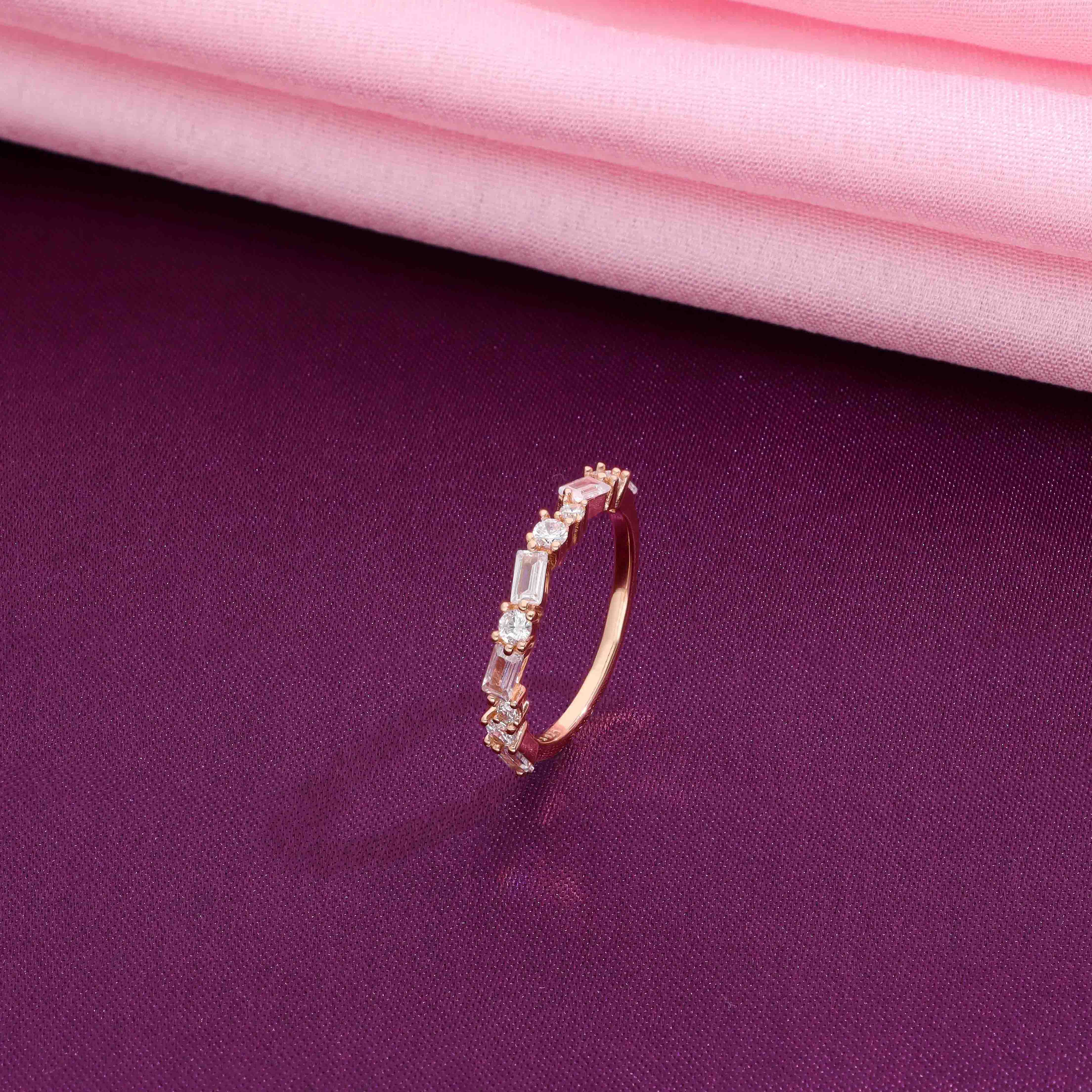 Astute Enamorment Zircon Studded Silver Ring - Image 8