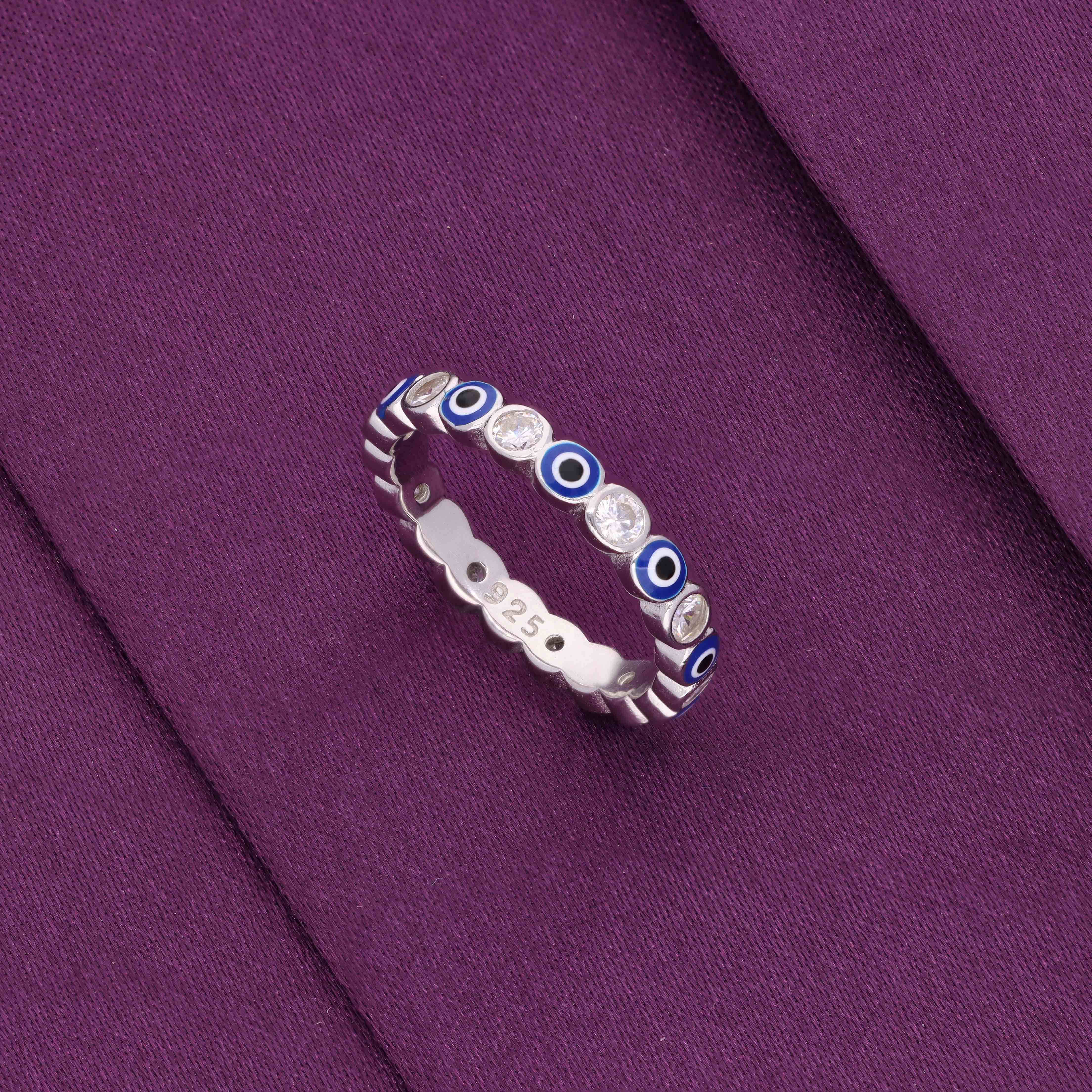 Stylish Multi Style Evil Eye Ring - Image 3