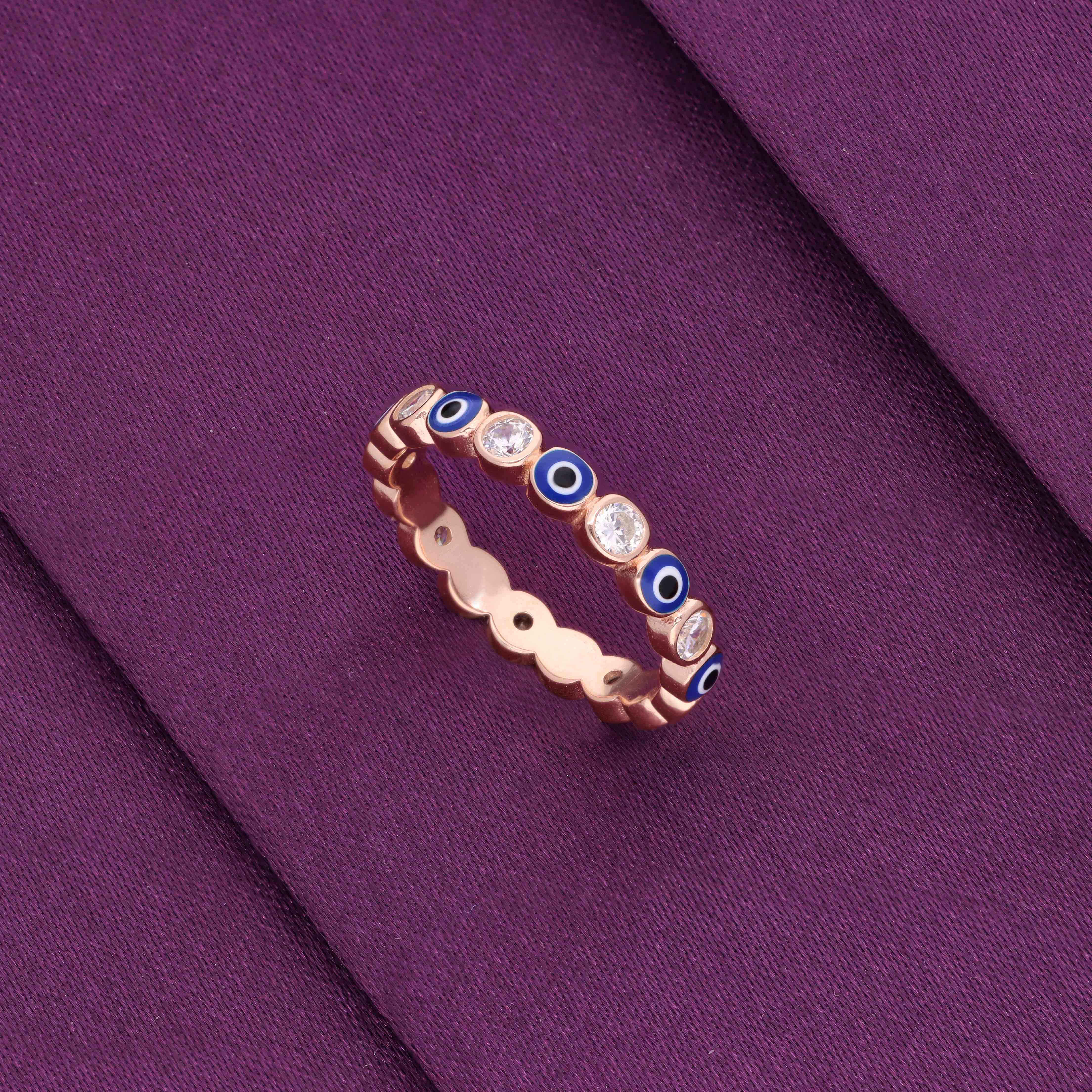Stylish Multi Style Evil Eye Ring - Image 4