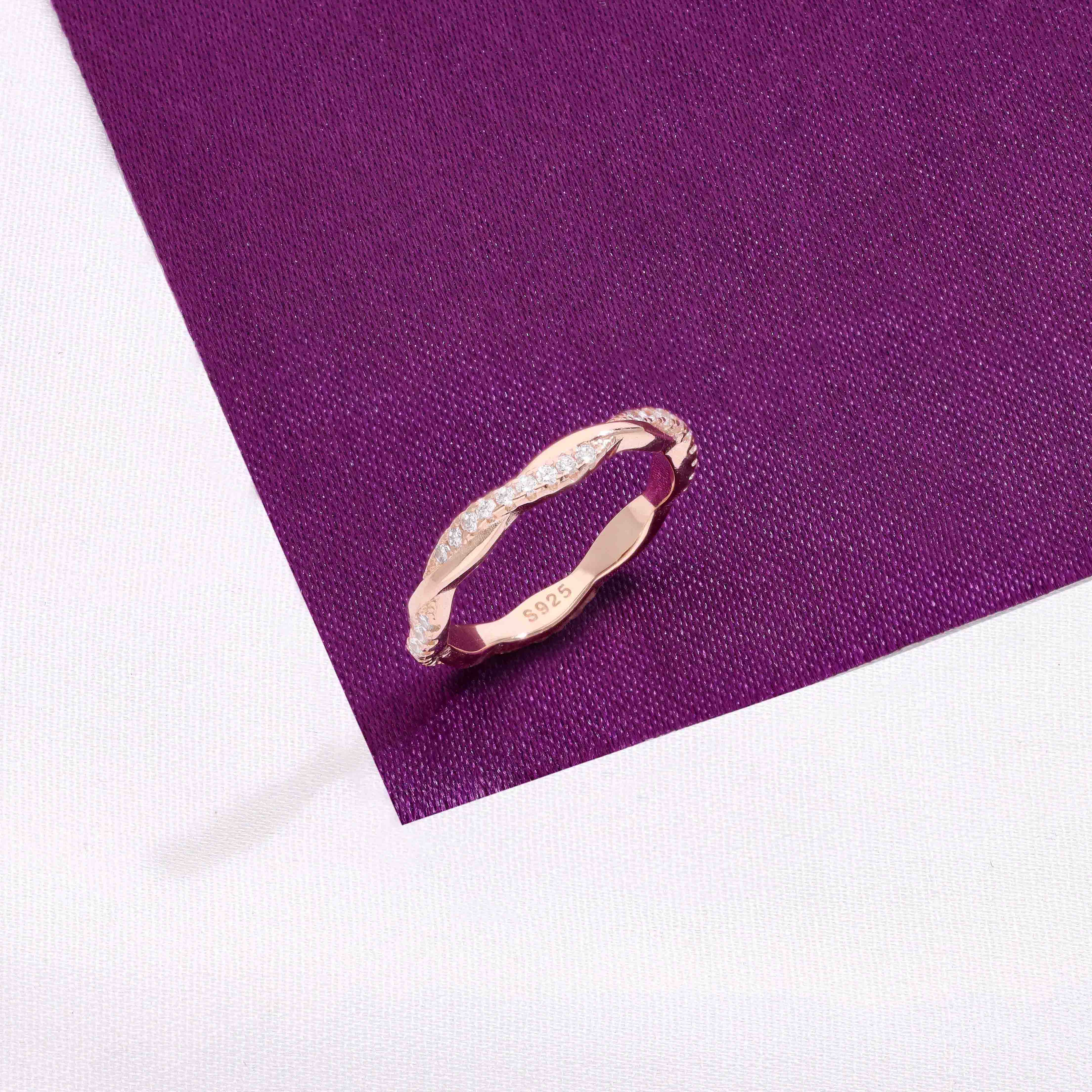 Sterling Silver Elegant Twirl Minimal Ring - Image 2