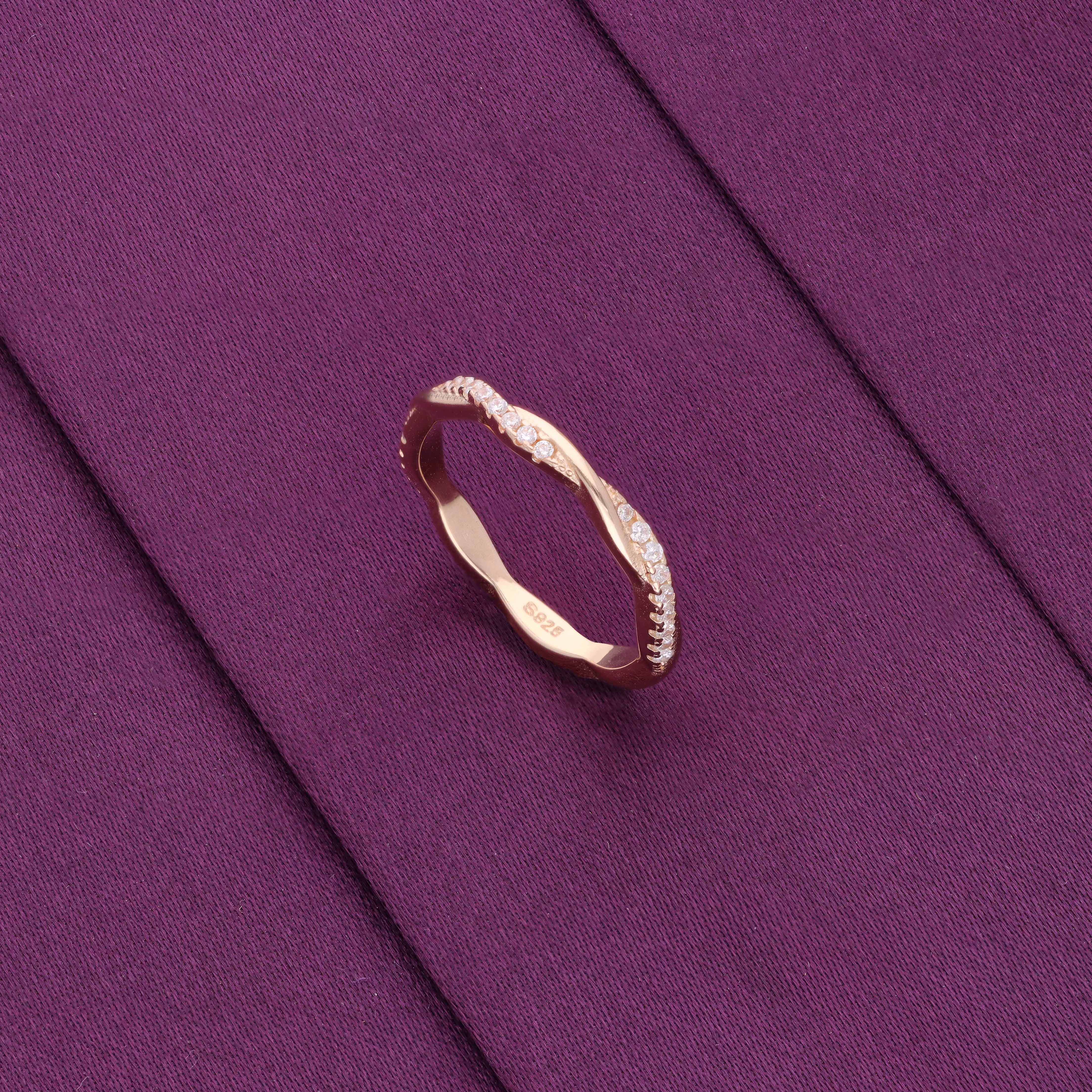 Sterling Silver Elegant Twirl Minimal Ring - Image 4