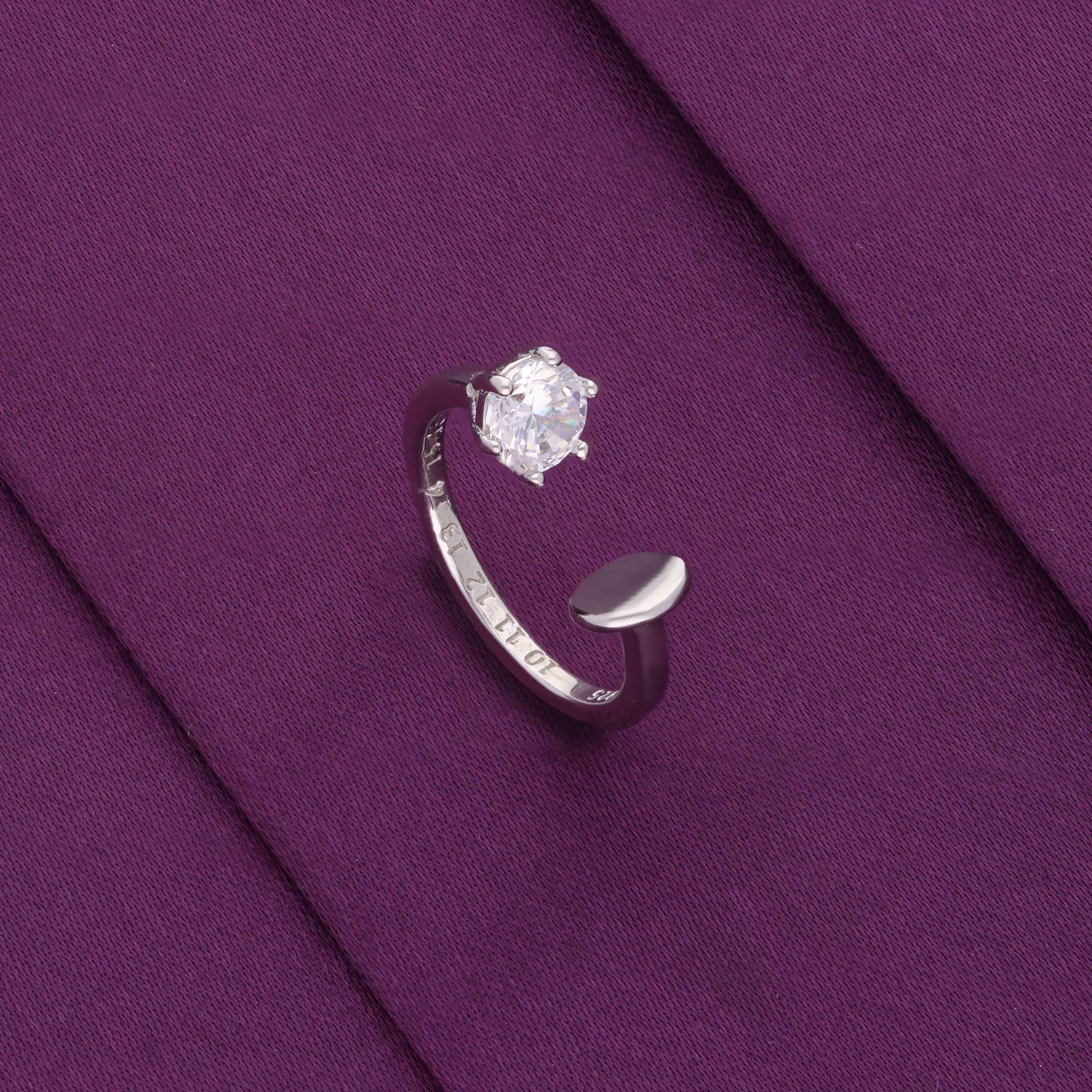 Minimal Solitaire Open Ring - Image 2