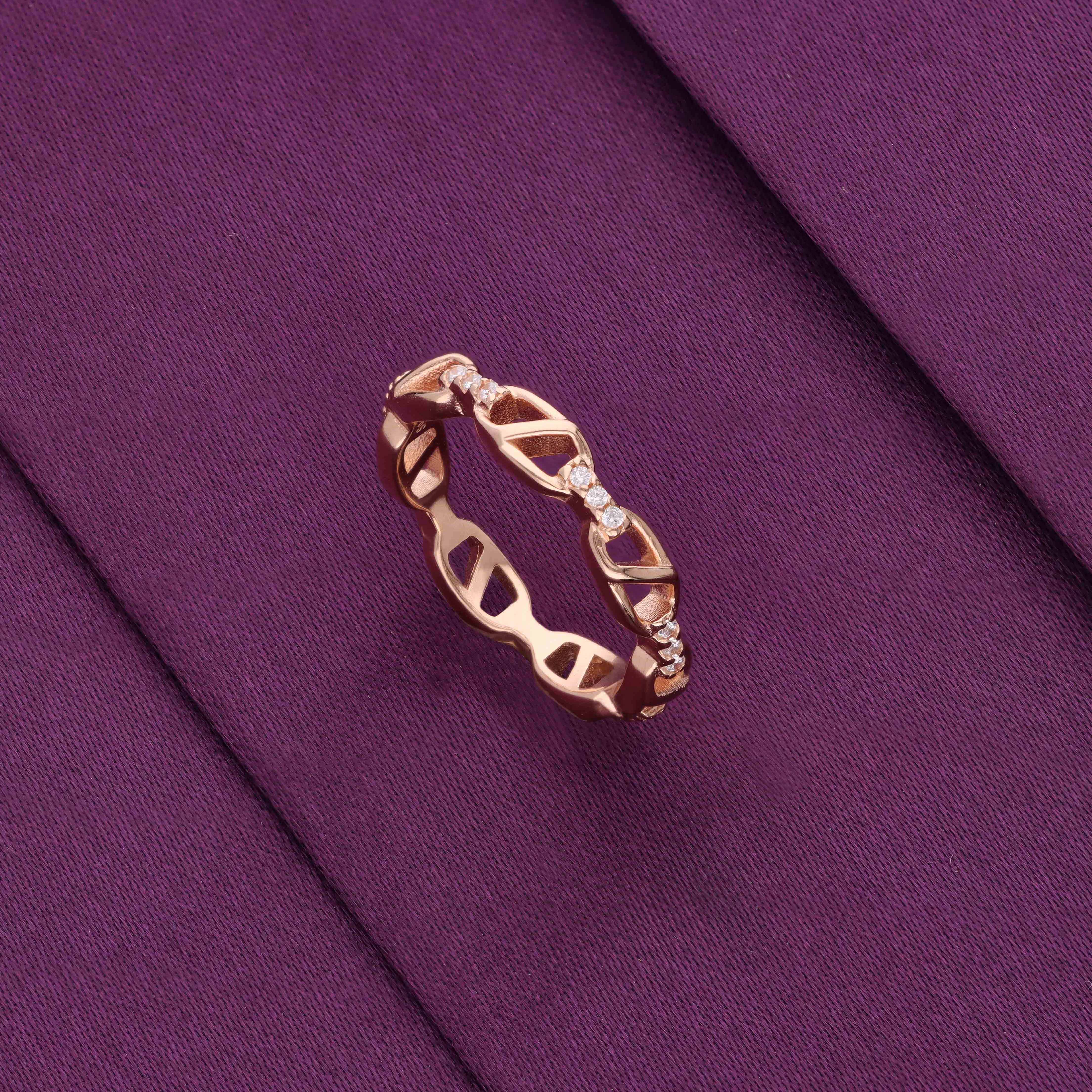 Minimal Chainlink Silver Ring - Image 4
