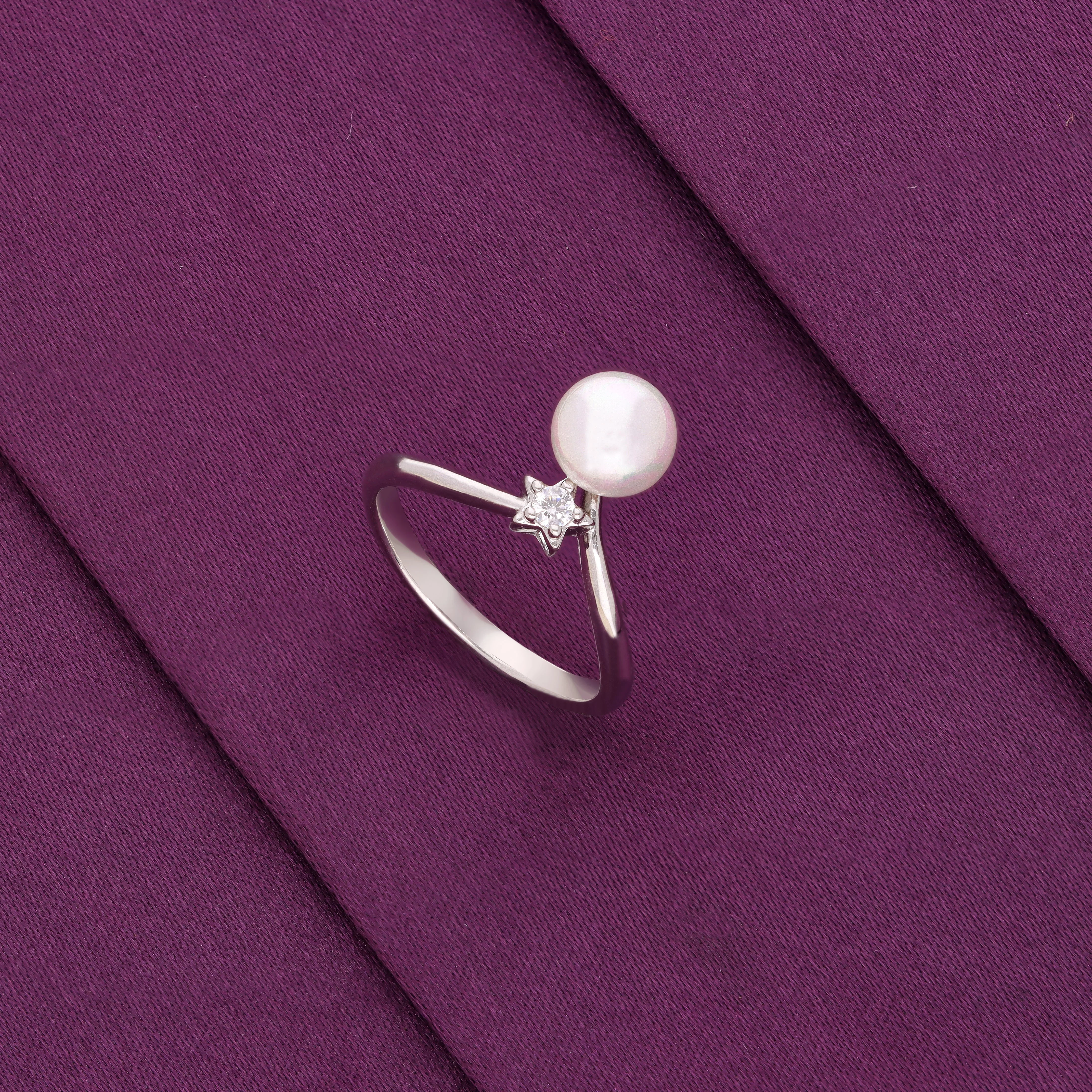 Celestial Pearl Star Ring - Image 2