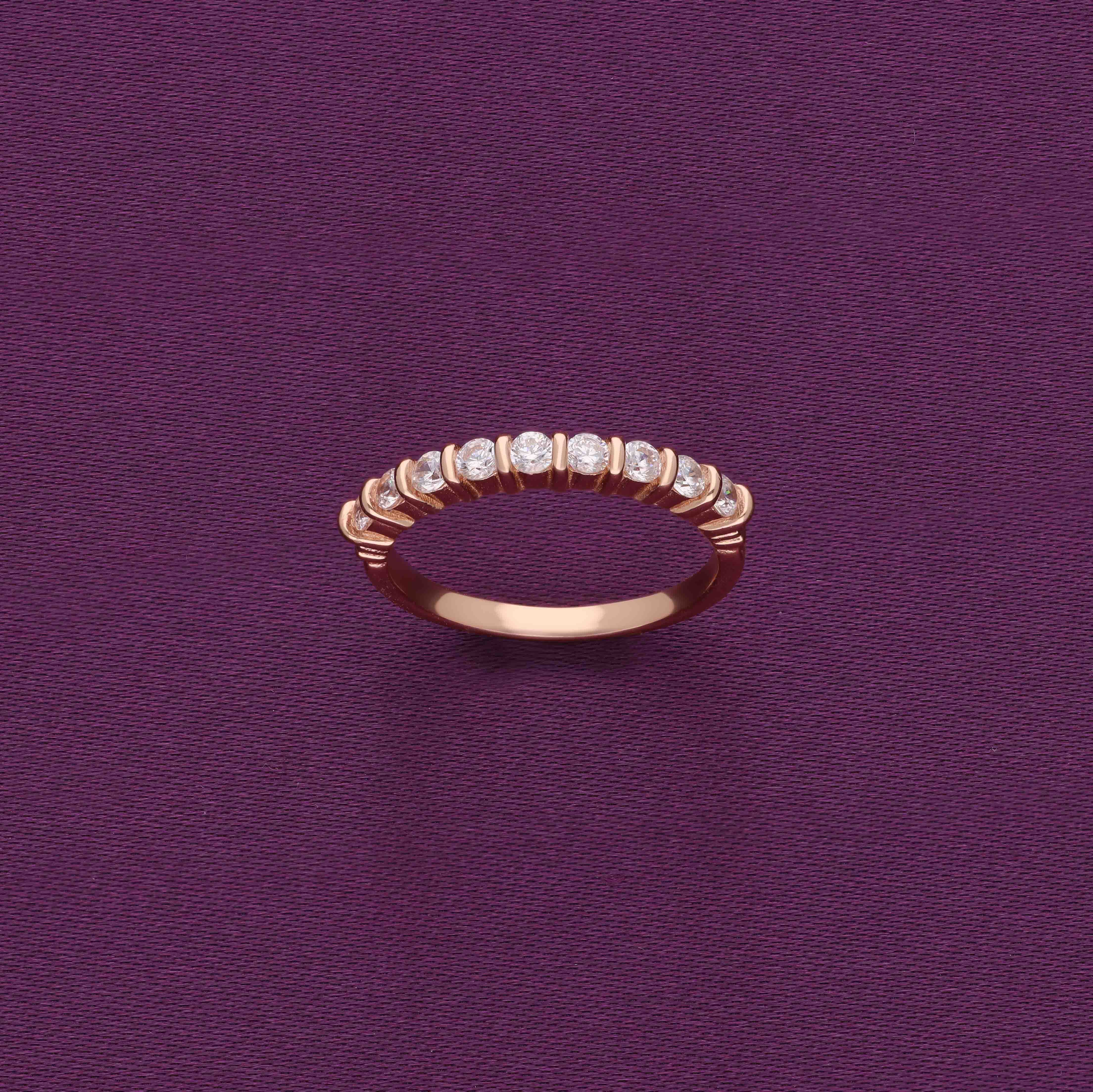 Celeste Sparkle Silver Eternity Ring - Image 2