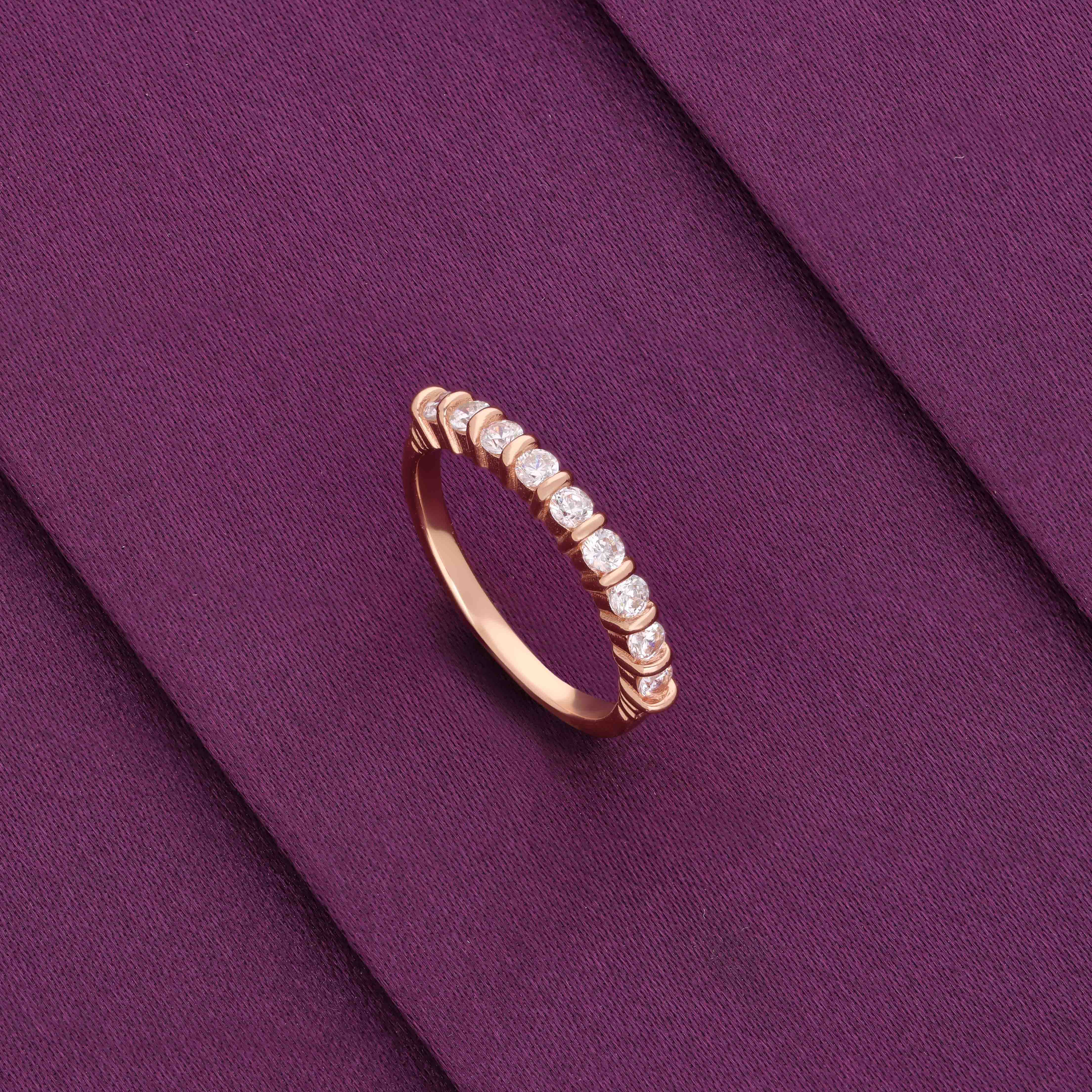 Celeste Sparkle Silver Eternity Ring - Image 4