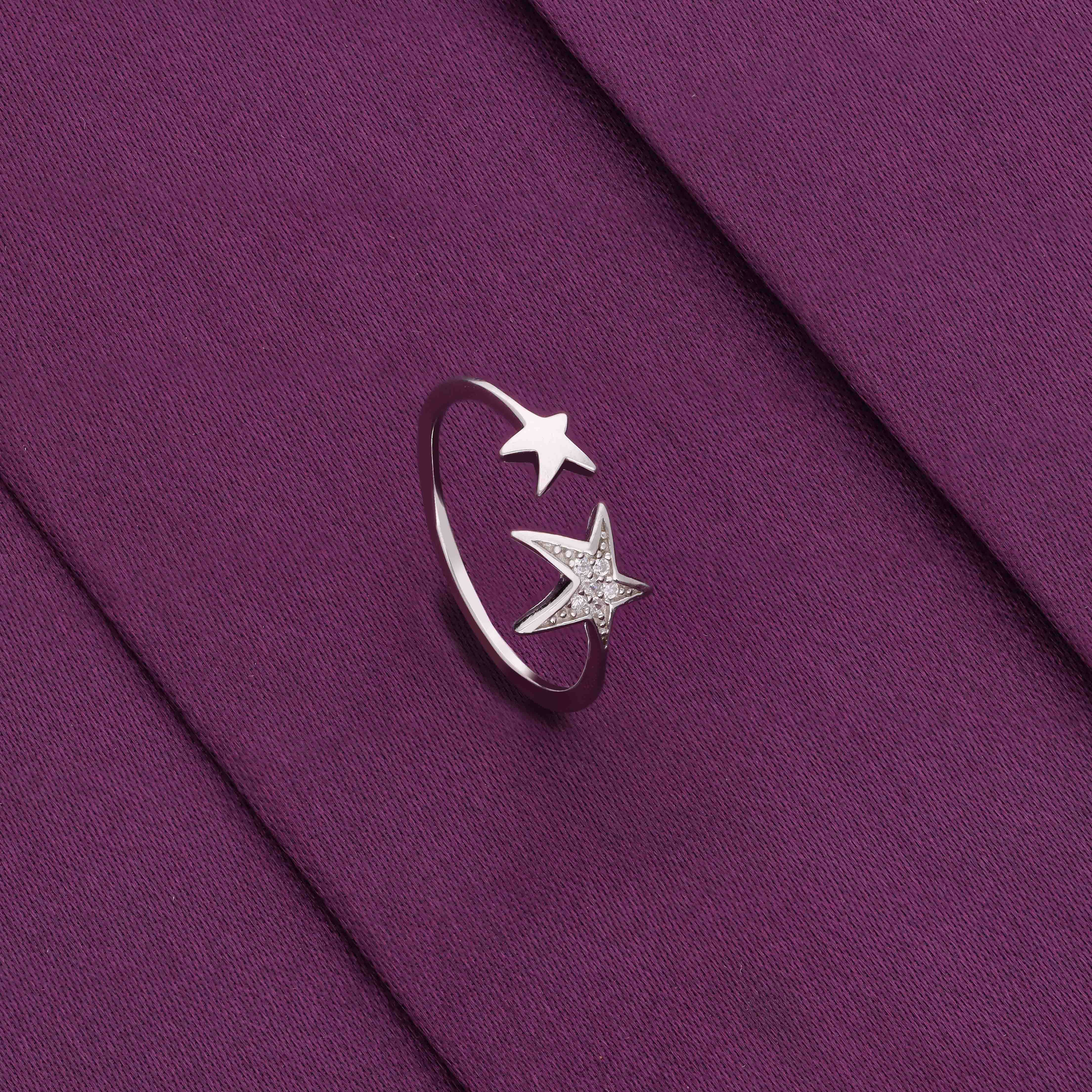 Starry Bond Silver Ring - Image 3
