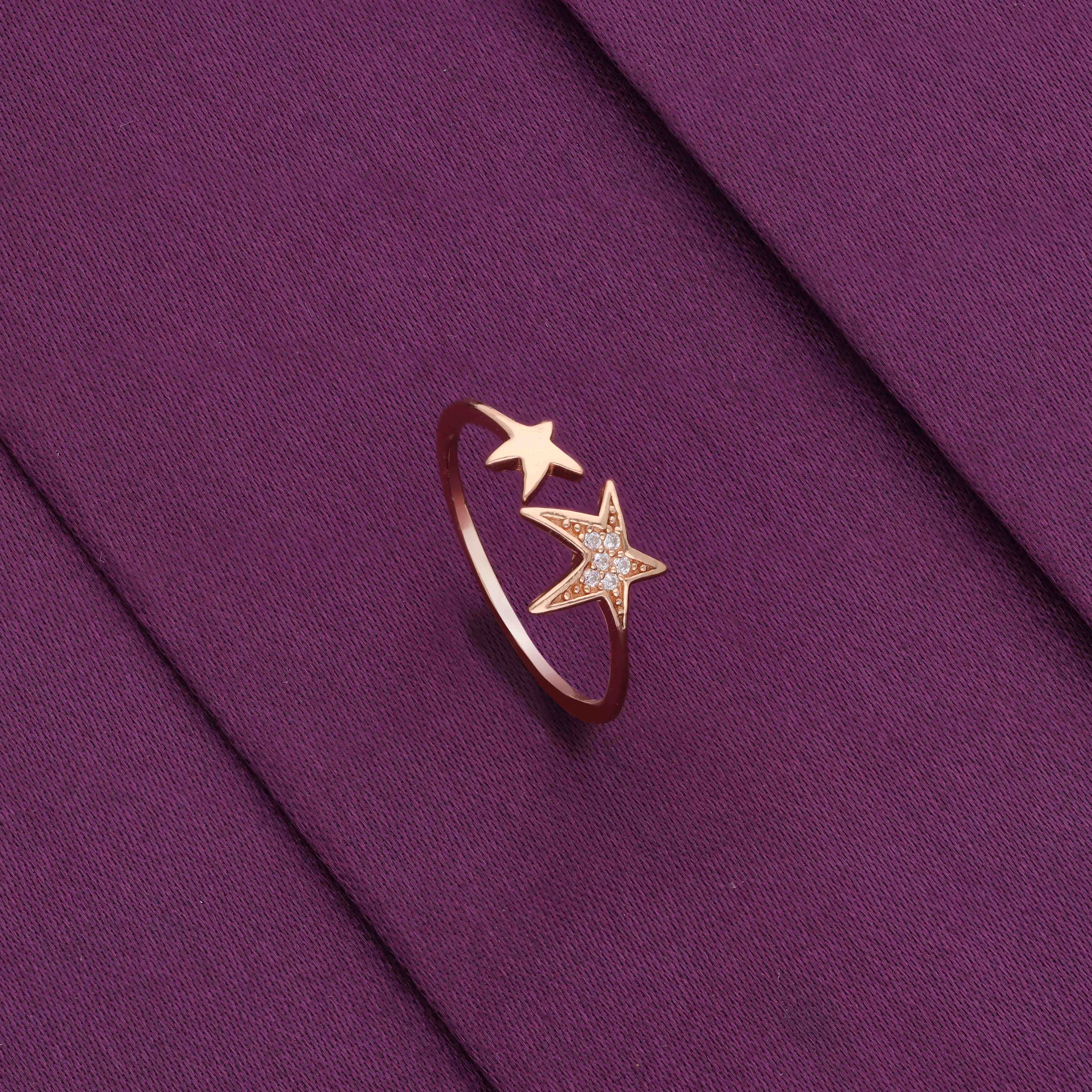 Starry Bond Silver Ring - Image 4