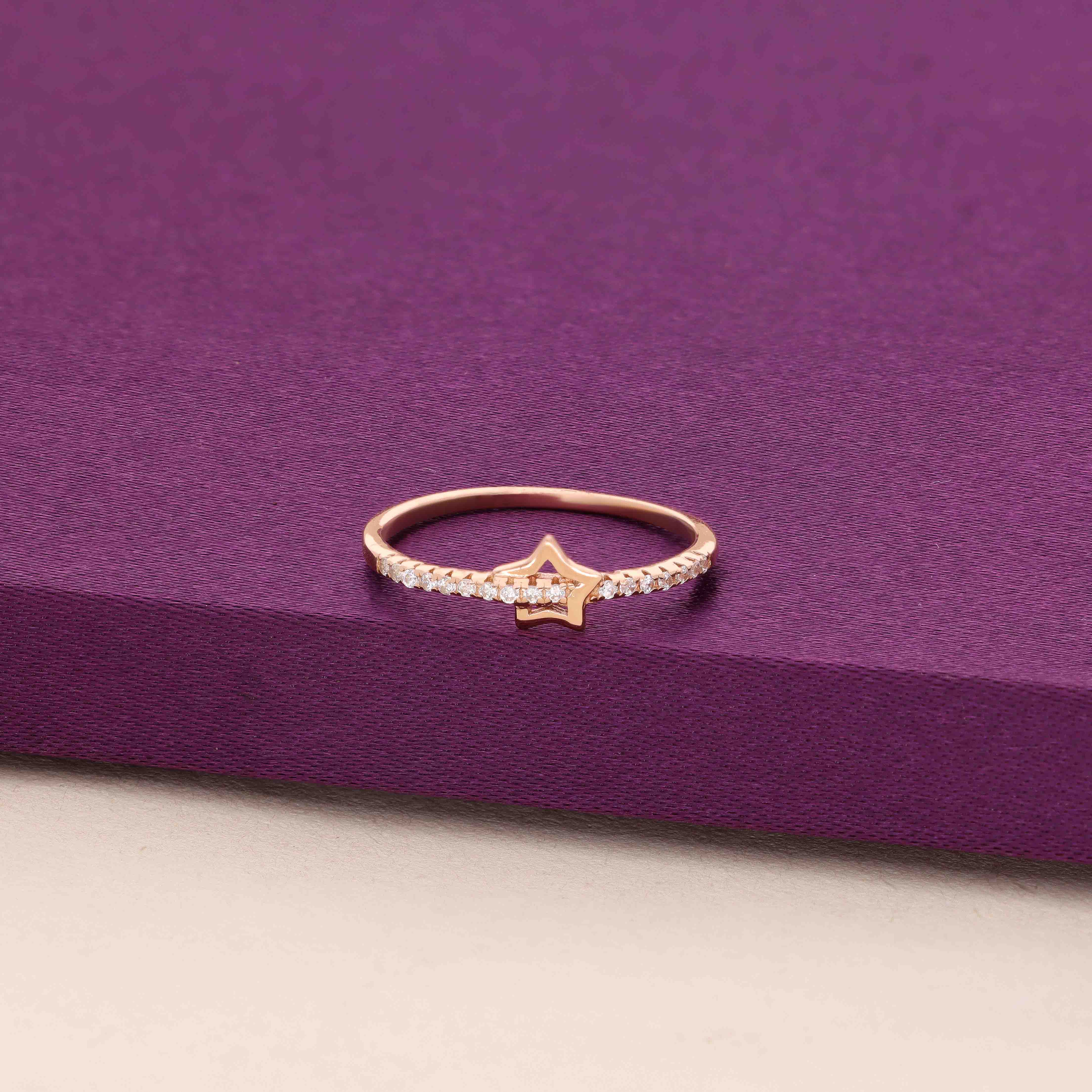 Sterling Silver Minimalistic Star Ring - Image 2