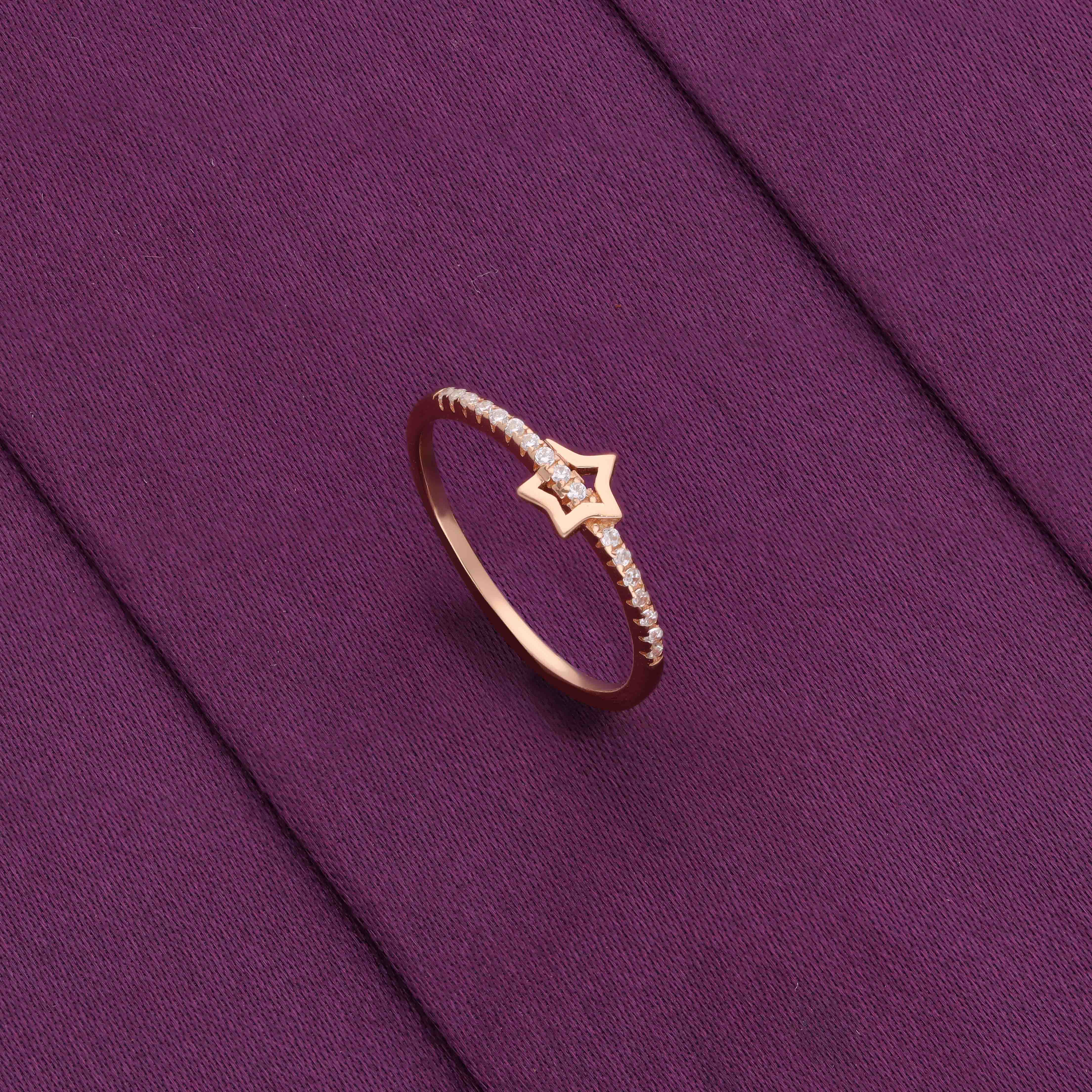 Sterling Silver Minimalistic Star Ring - Image 4
