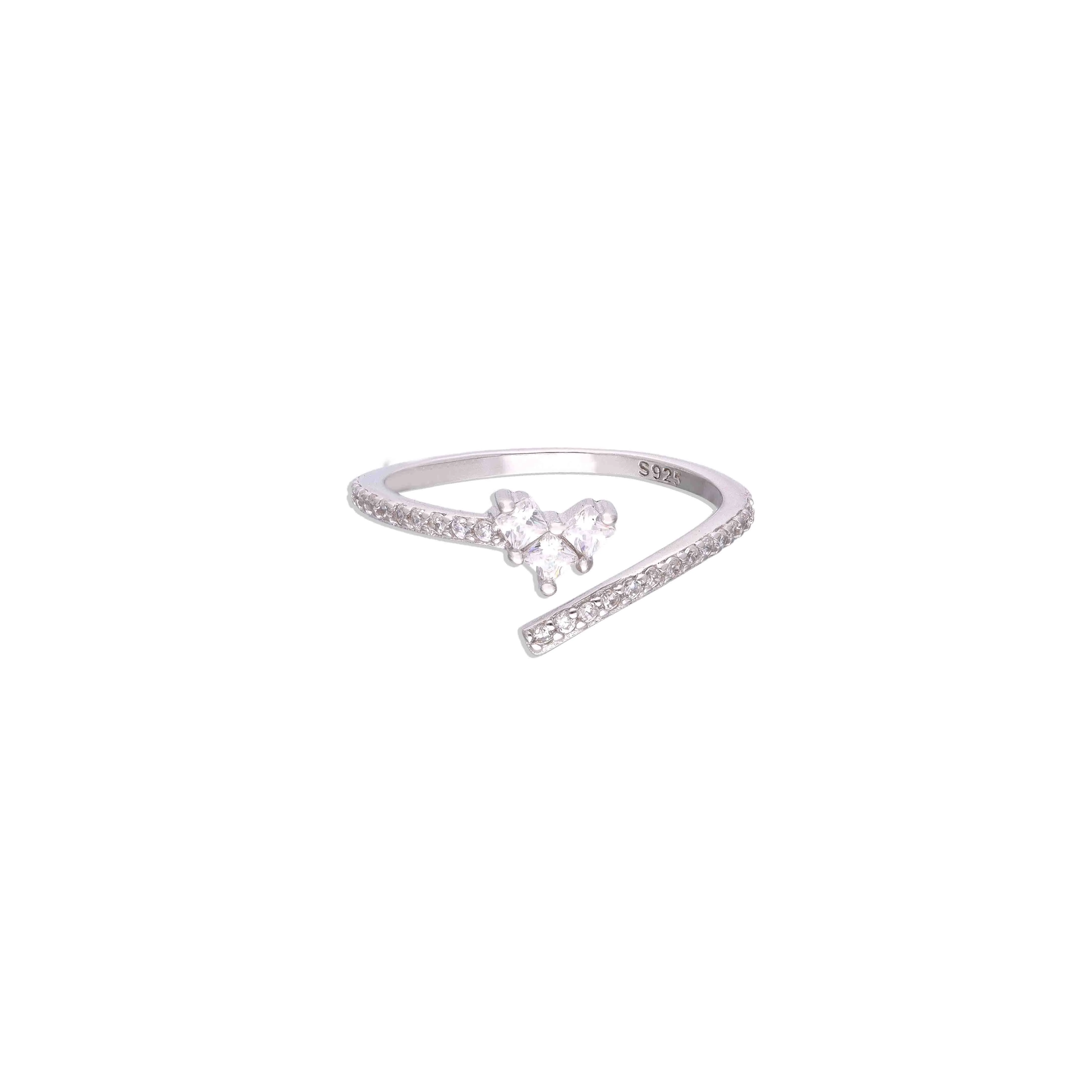 Radiance Of Forever Heart Silver Ring - Image 3