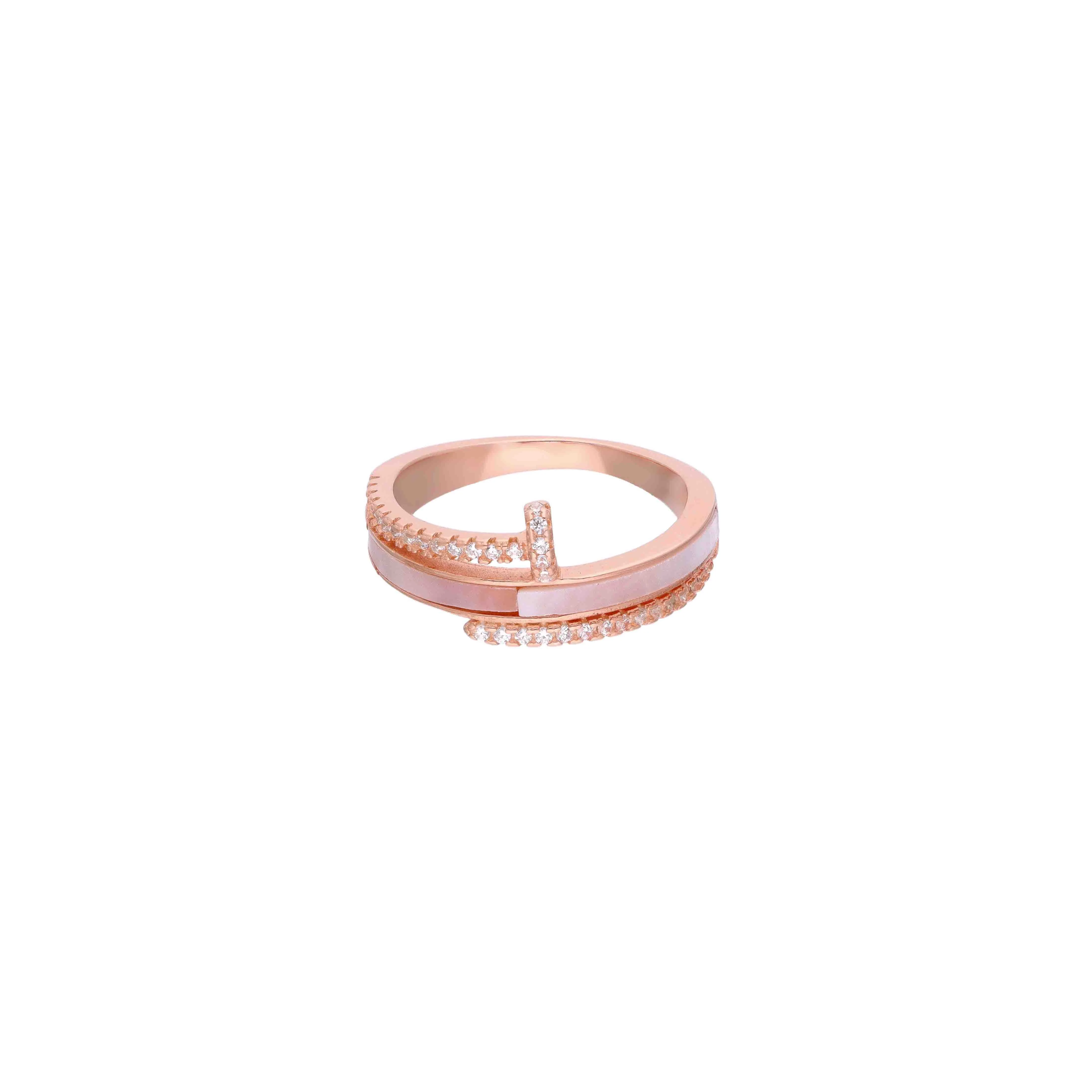 Modern Split Band Silver Ring - Image 4
