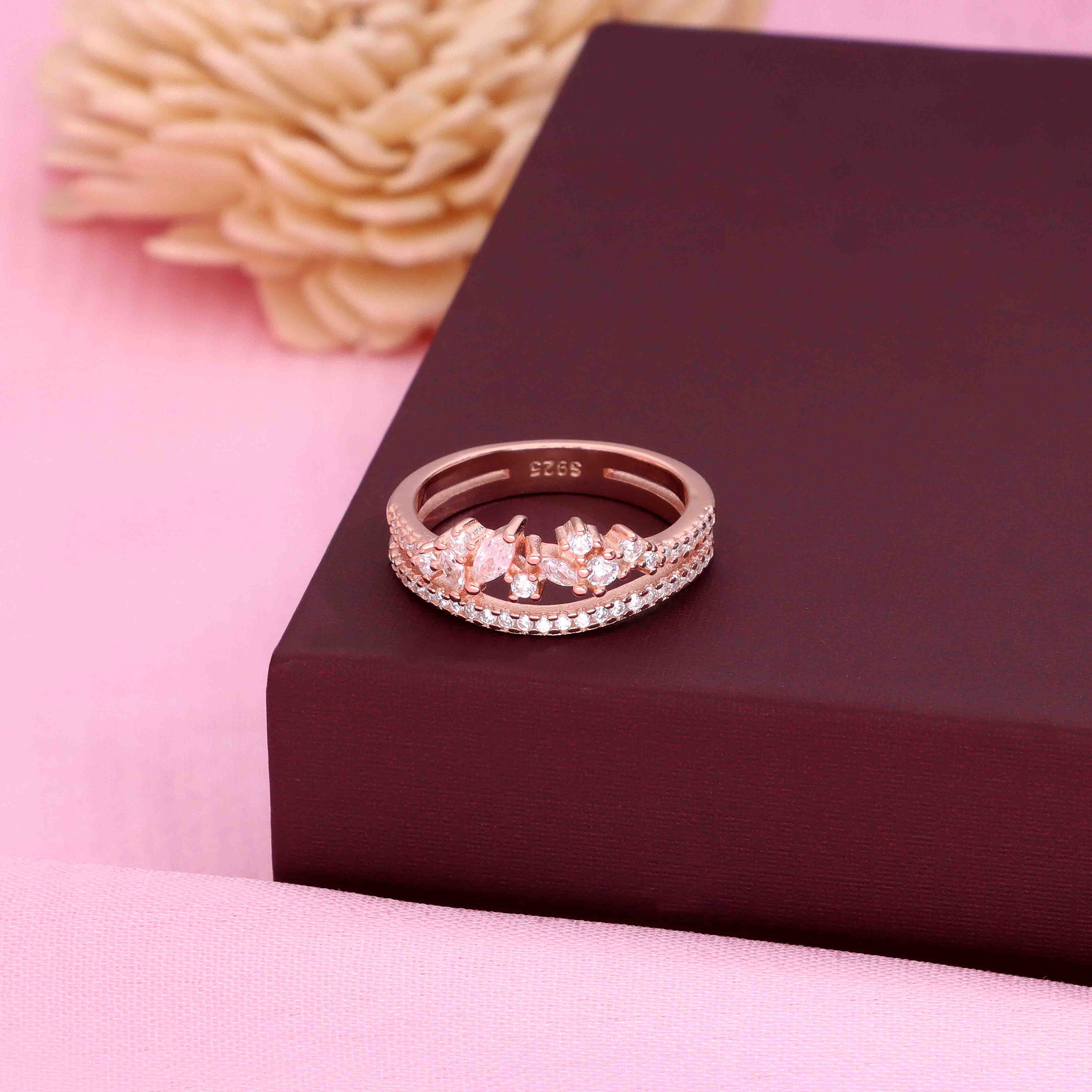 Sterling Silver Double Band Ring - Image 2