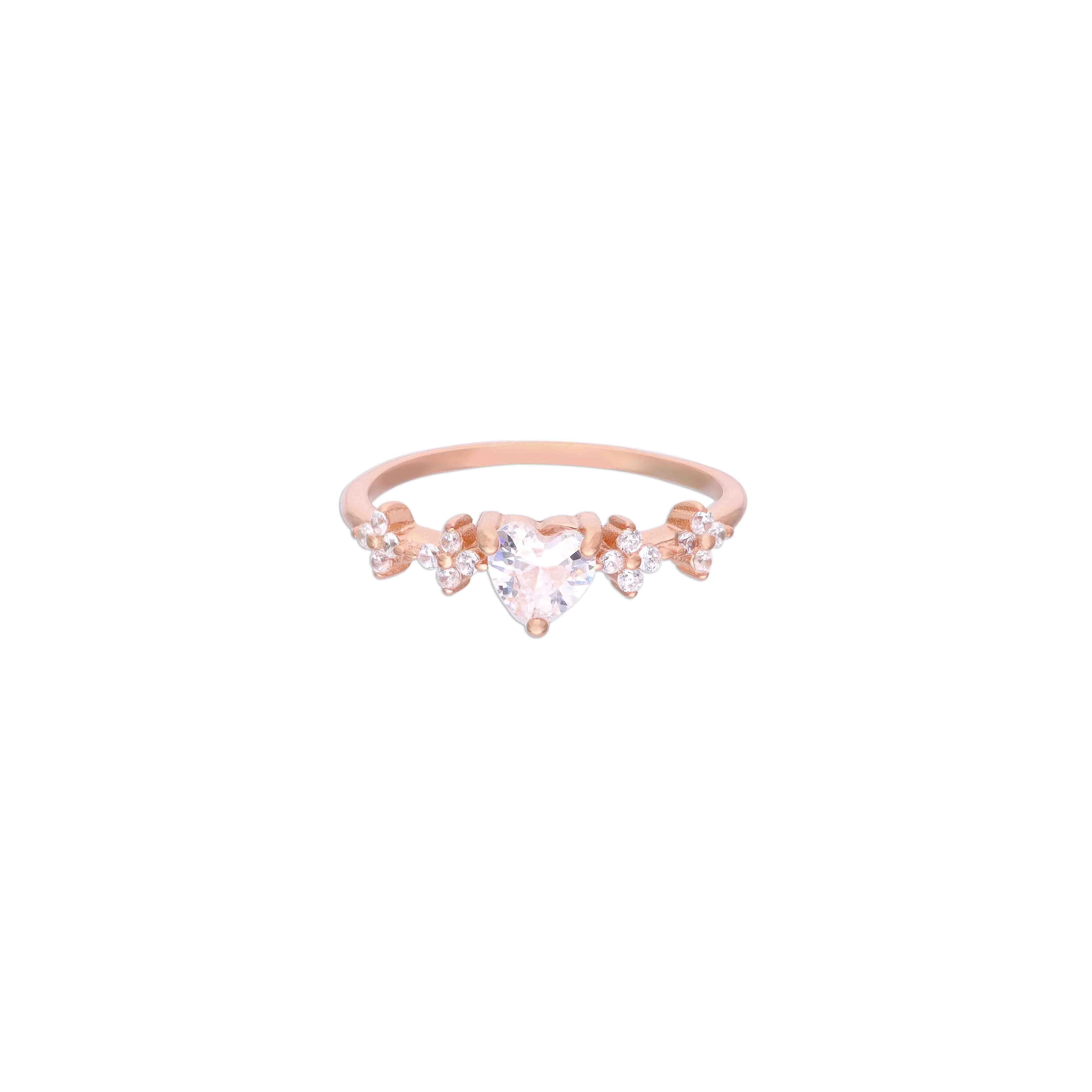Minimalist Silver Classic Heart Ring - Image 4